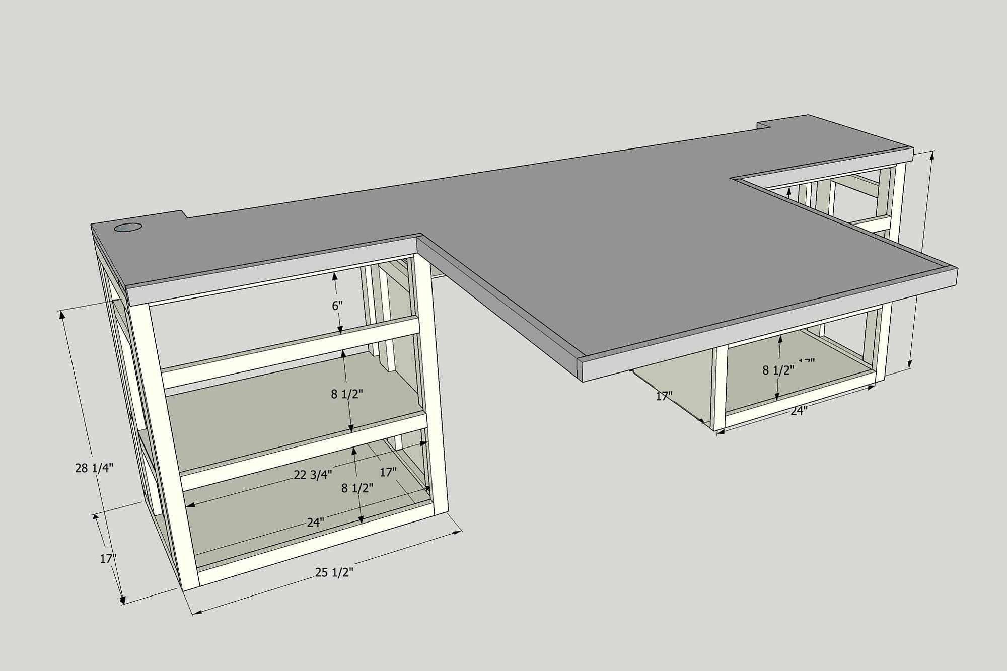 SketchUp RV Desk