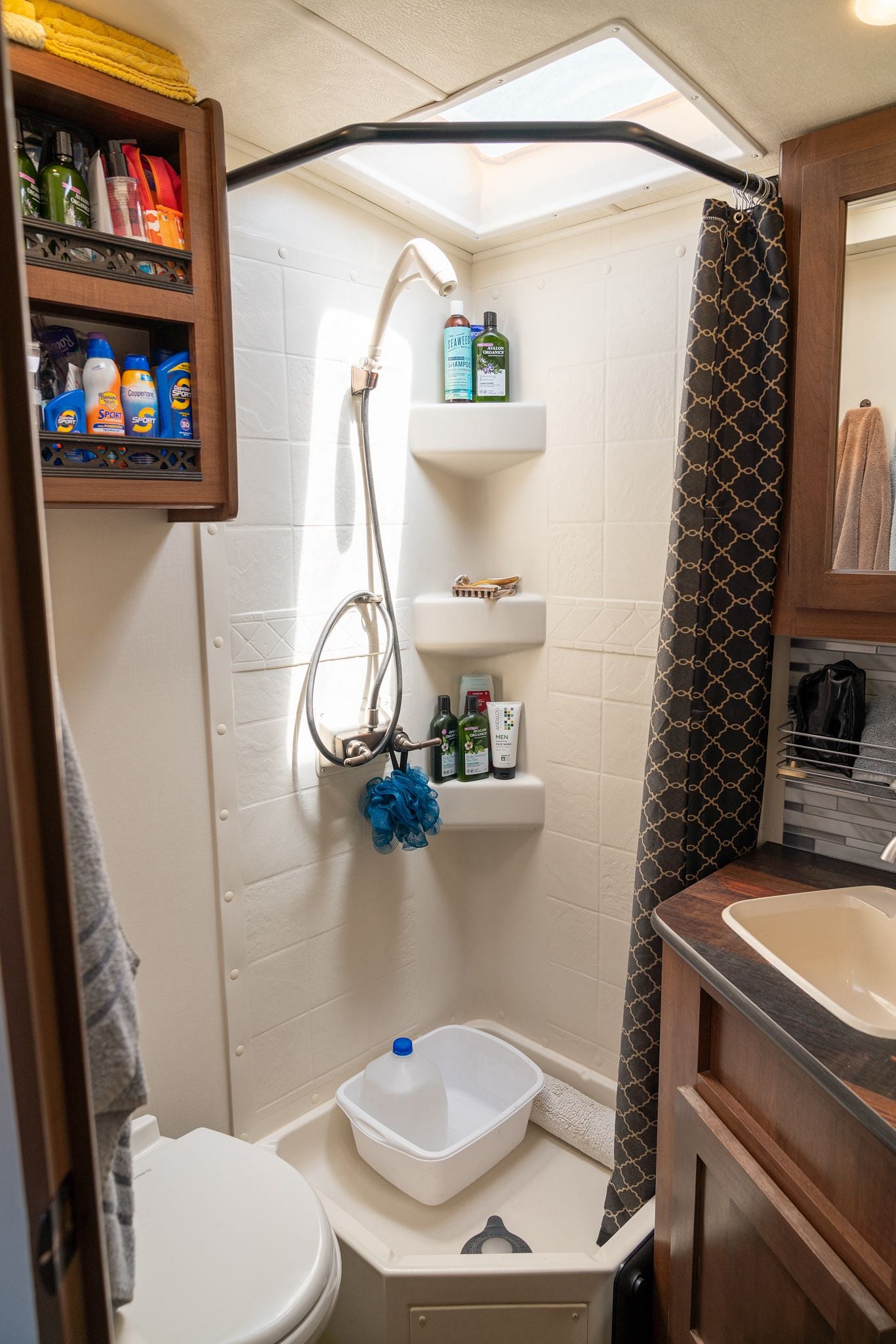 Simple RV Bathroom Storage Solutions