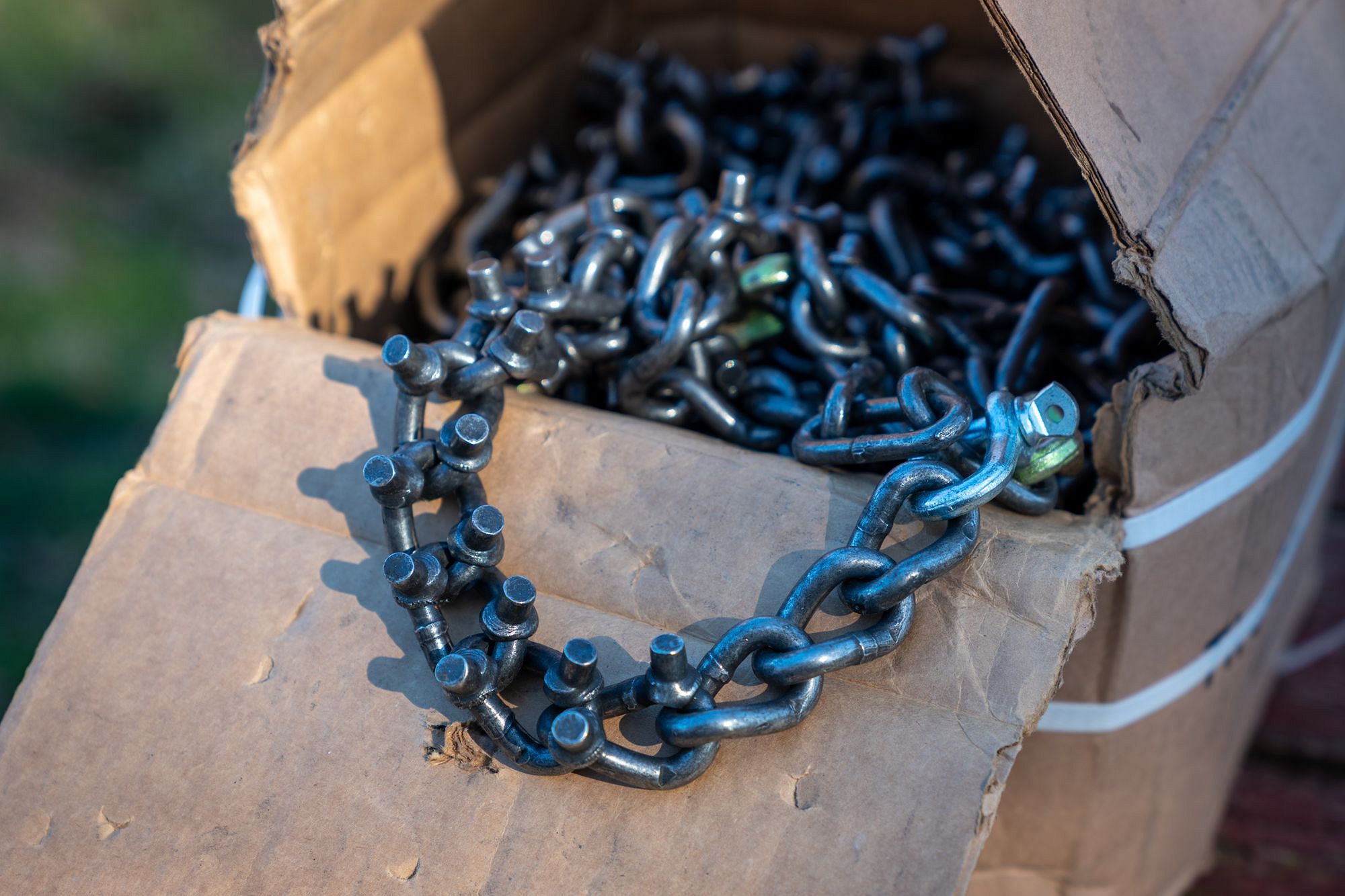 European Diamond Studded Tractor Chains