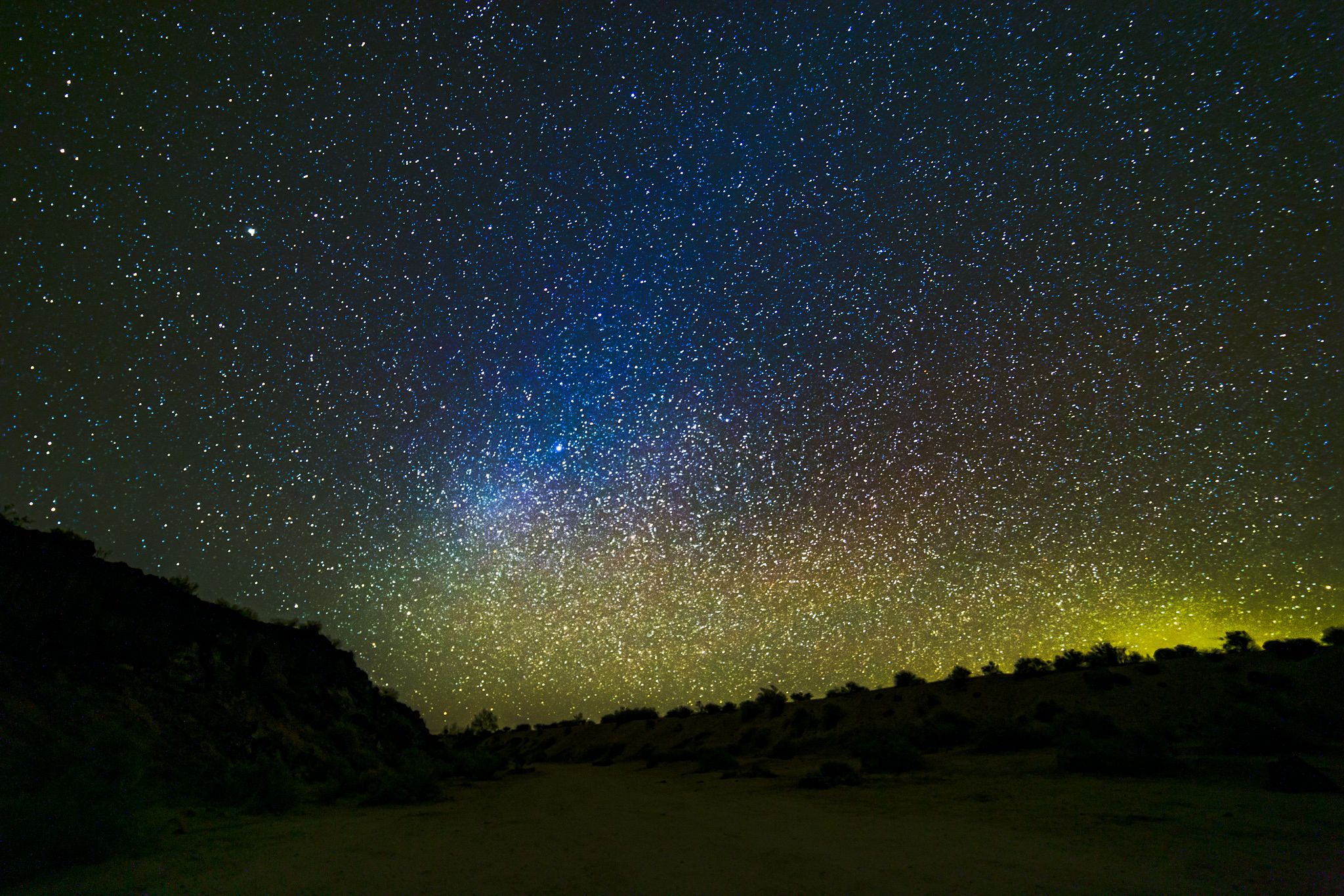 Stars above the Mojave Desert
