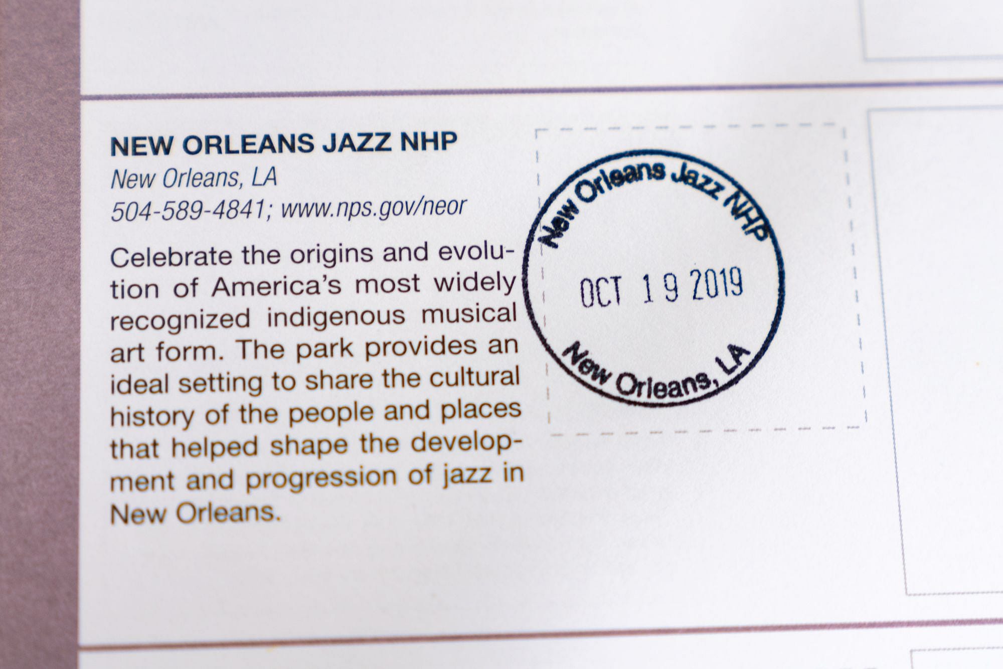 New Orleans Jazz NHP Stamp