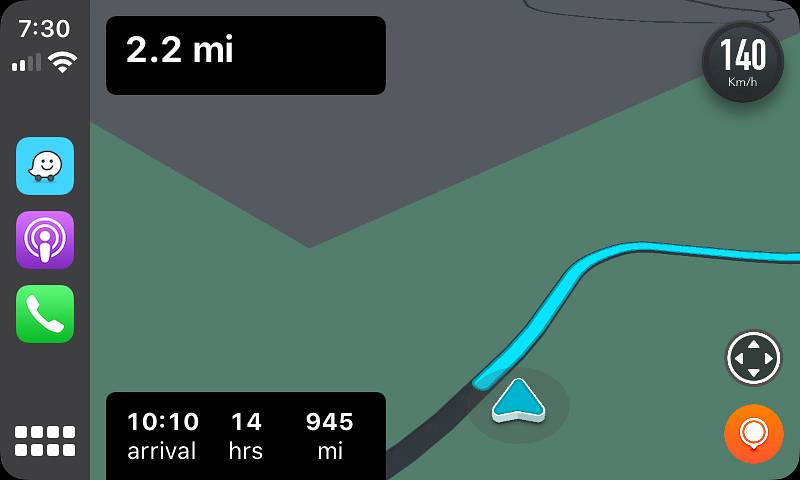 Waze on Apple CarPlay