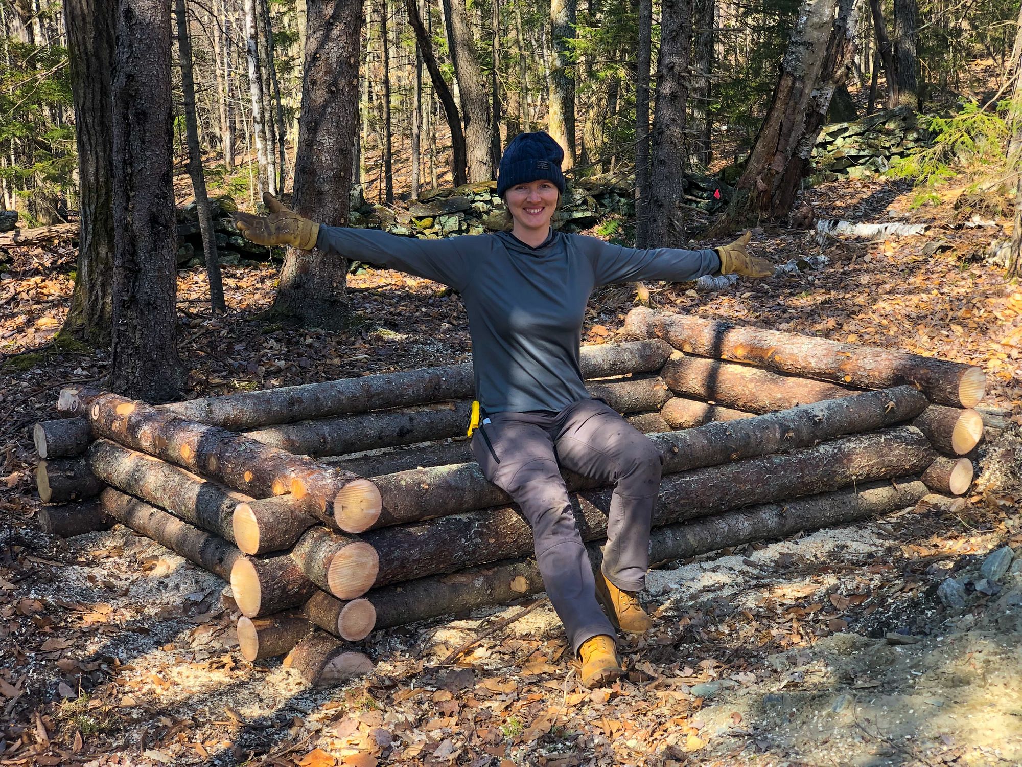 Image of Log raised bed