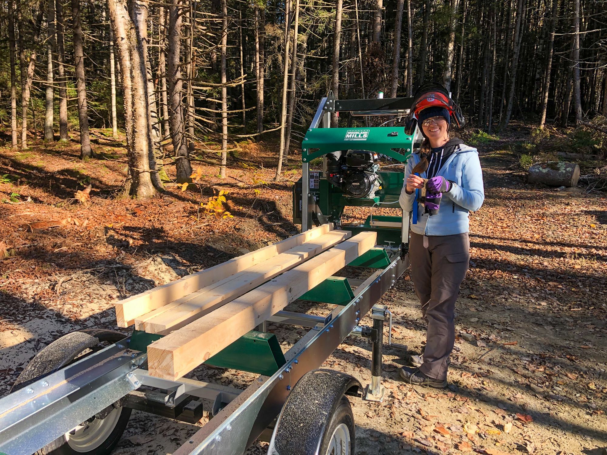 Milling our First Log & Building Saw Horses