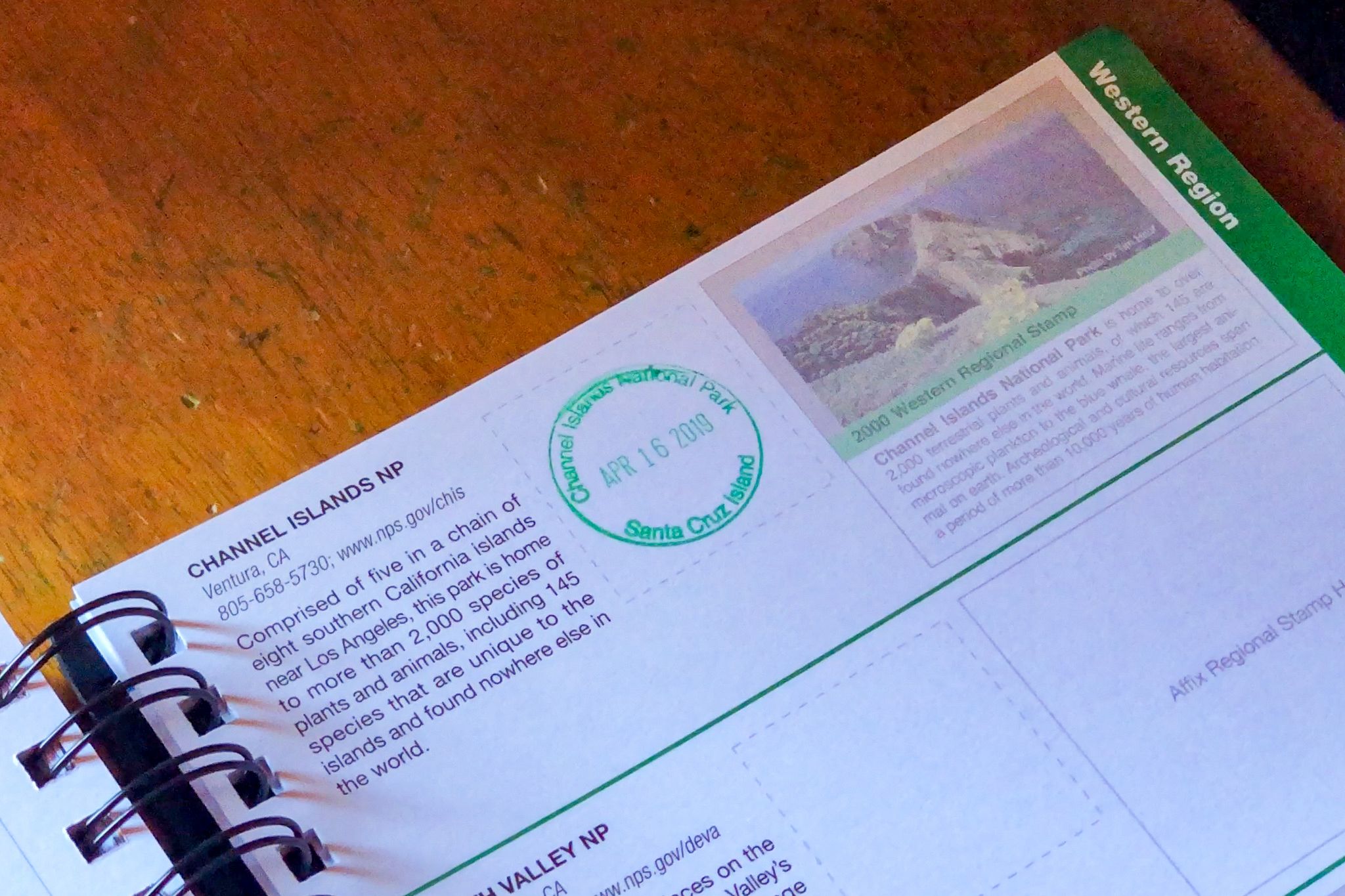 Channel Islands National Park Passport Stamp