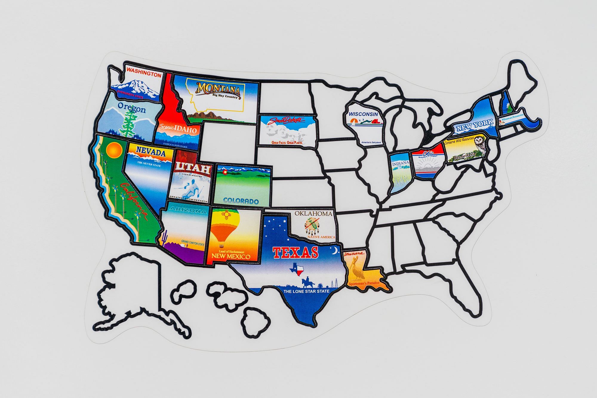 RV Travel Sticker Map