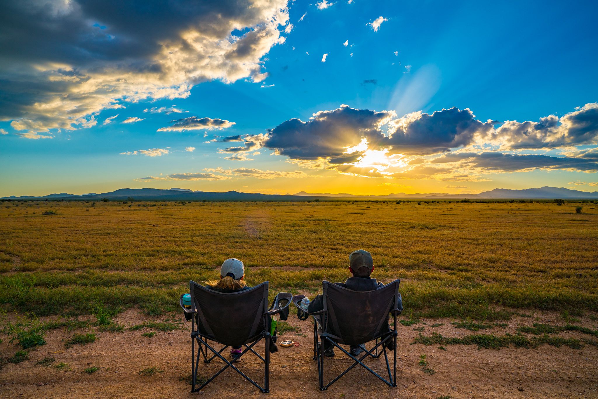 Sunset at Piute Corral