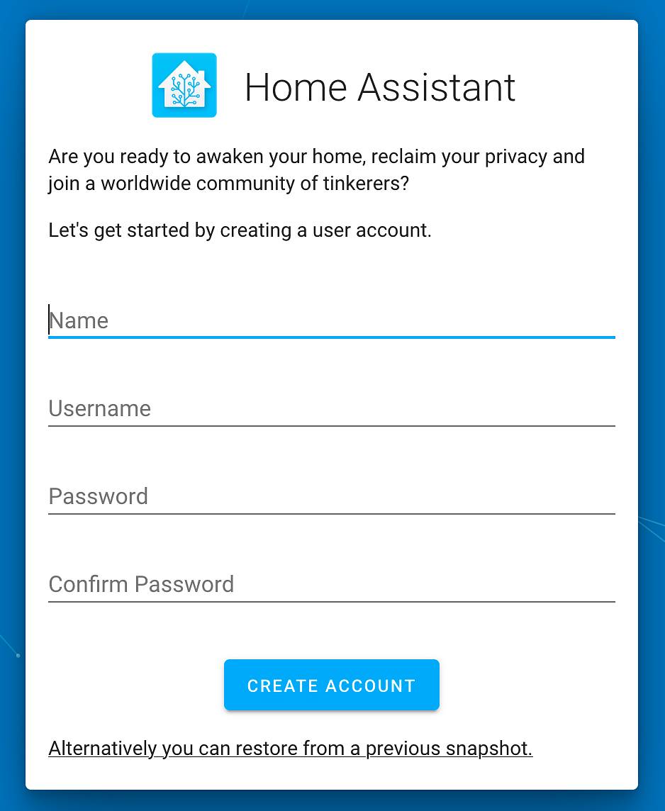 Home Assistant User Accounts