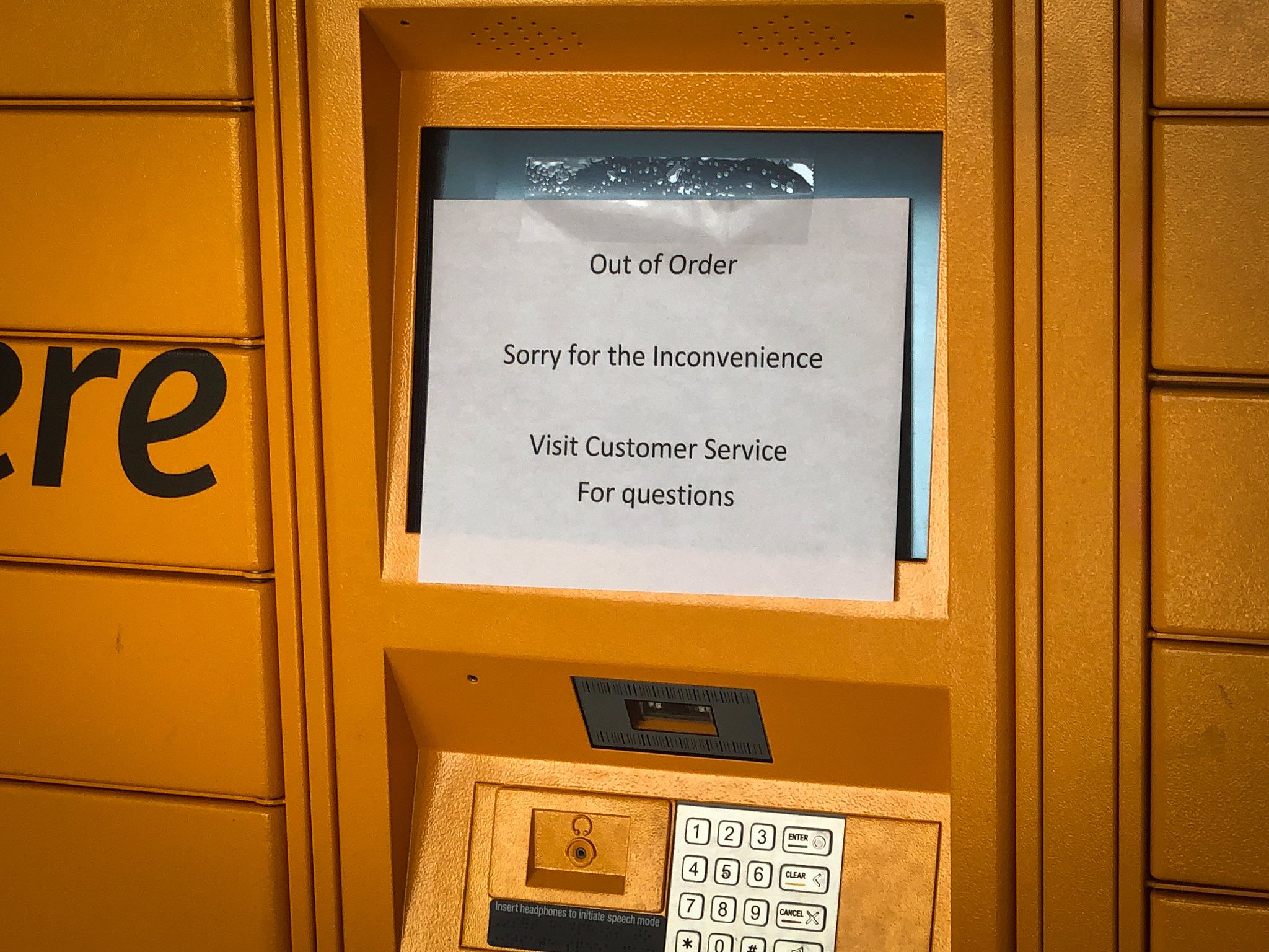 Amazon Locker: Out of Order
