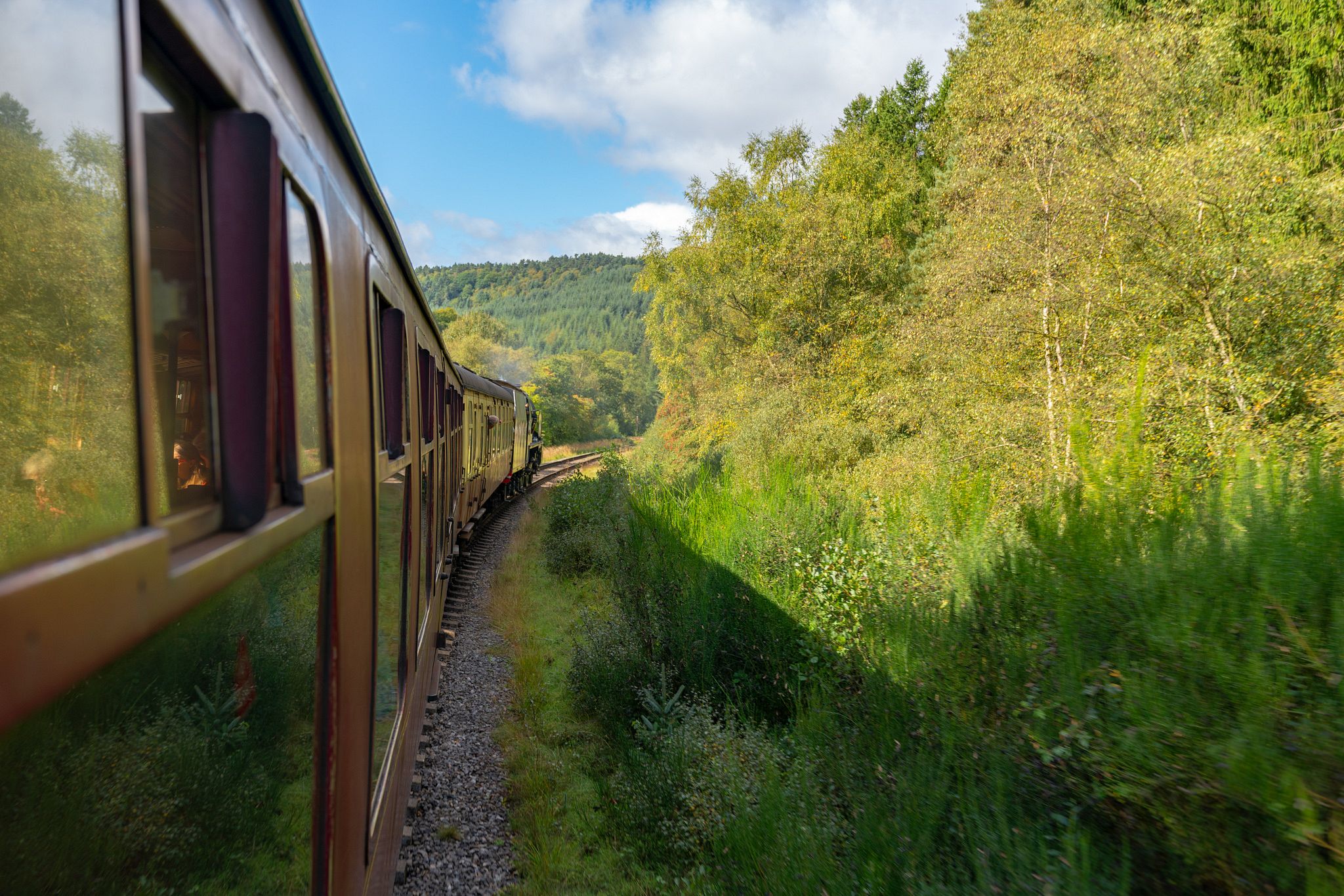 View from North Yorkshire Moors Railway