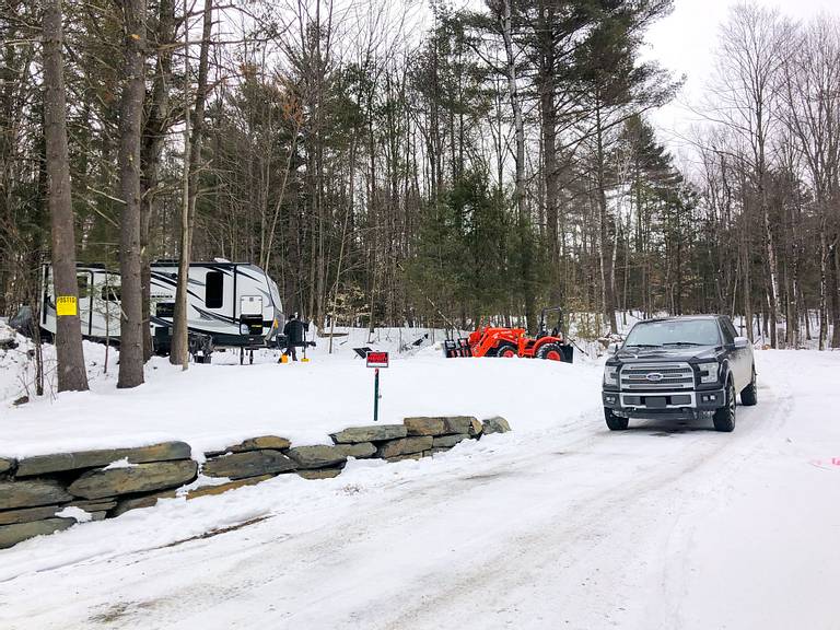 RV in Snow