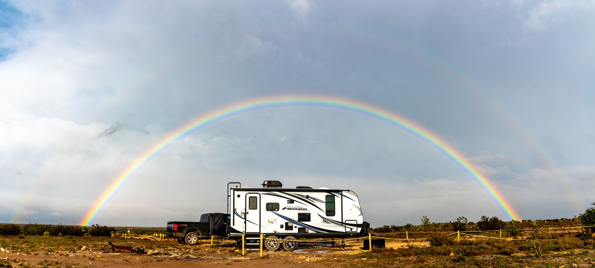 Rainbow Above our Trailer