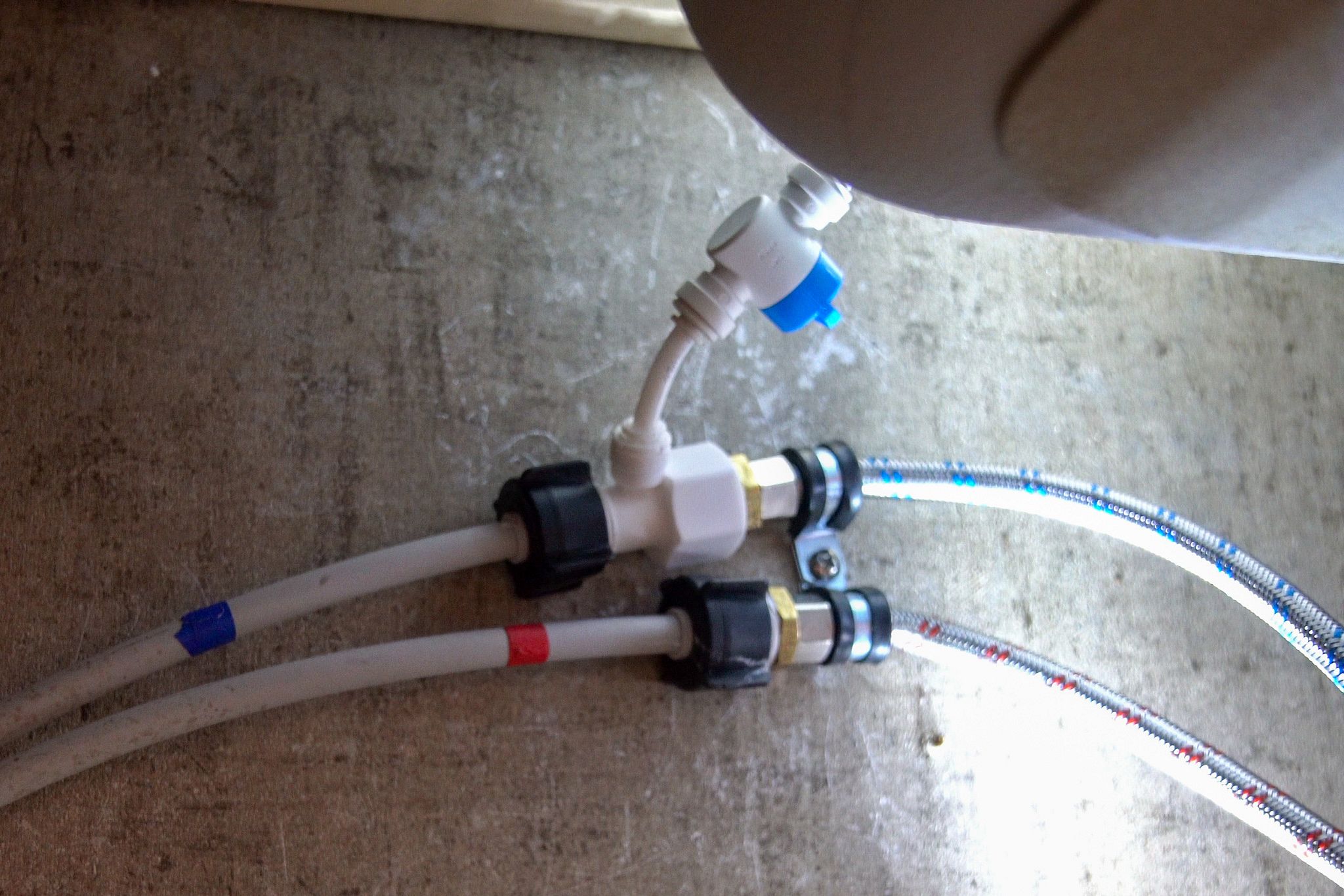 Water Lines Connected