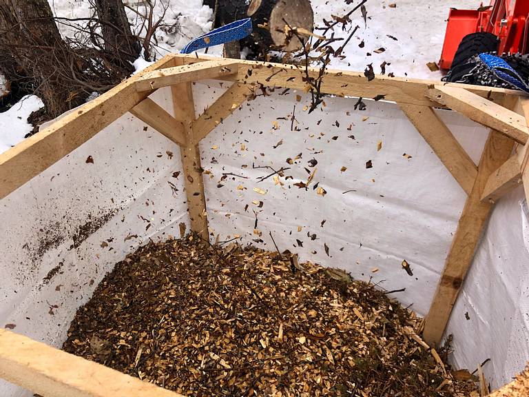 Bulk Bag Wood Chip Filling