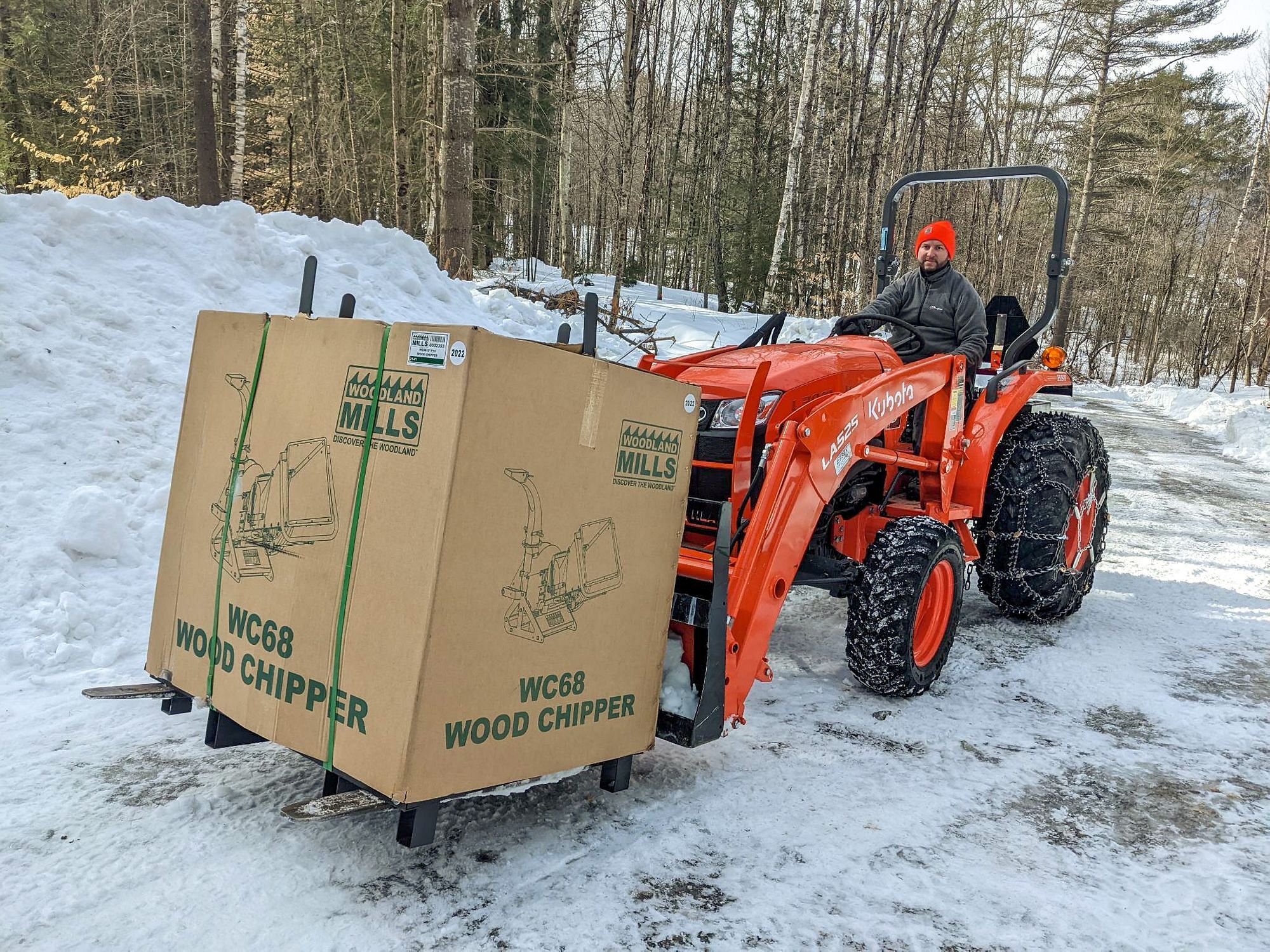 Kubota Tractor Front Loader Snow