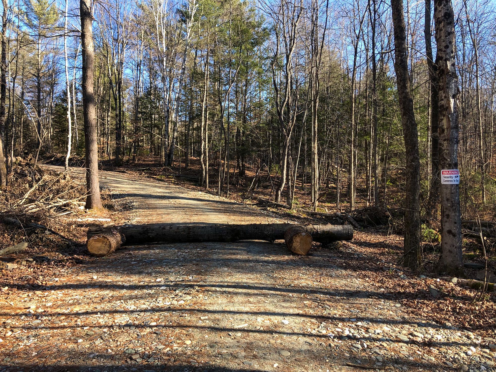 Log Blocking Road