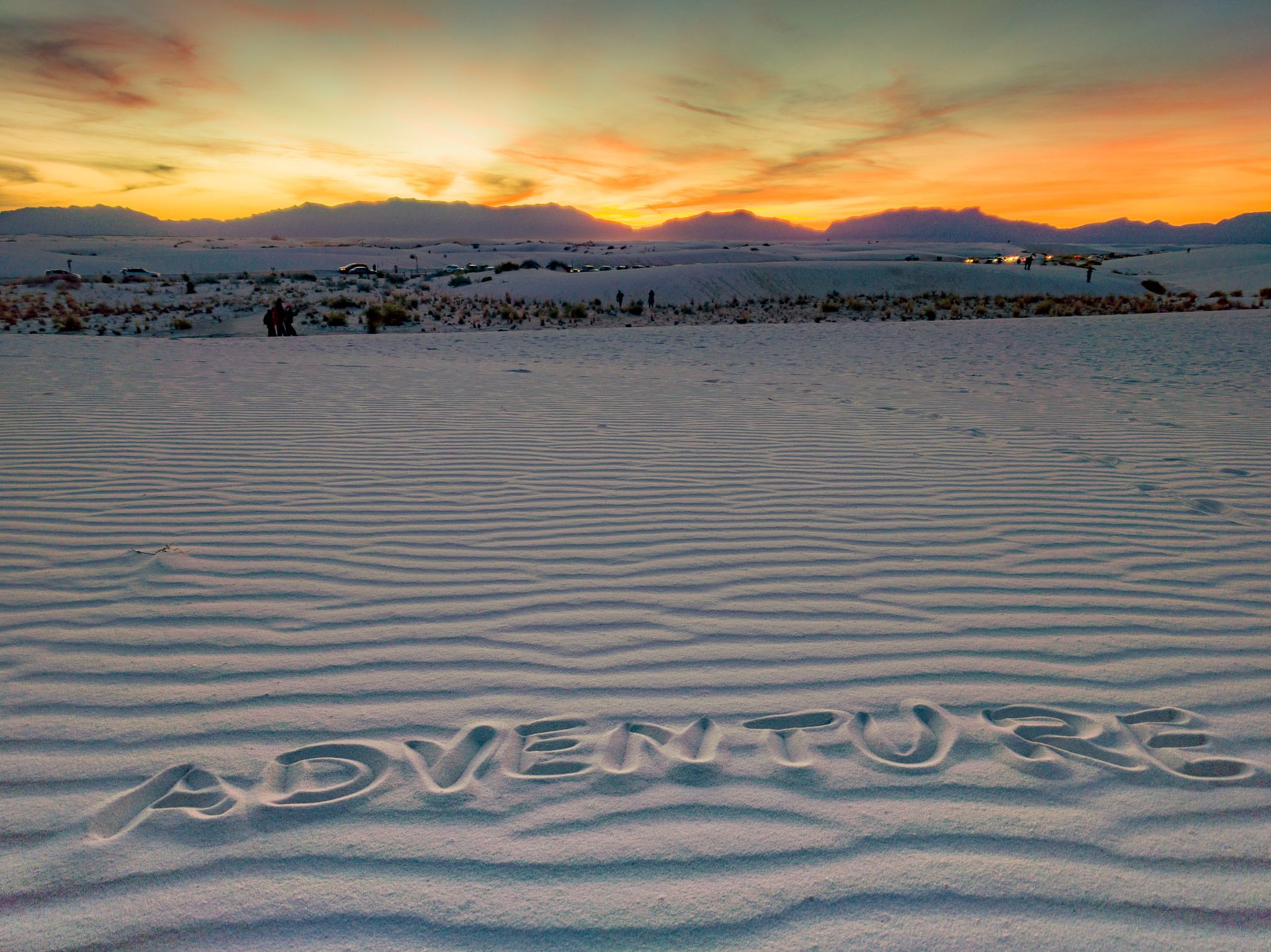 Sunset at White Sands