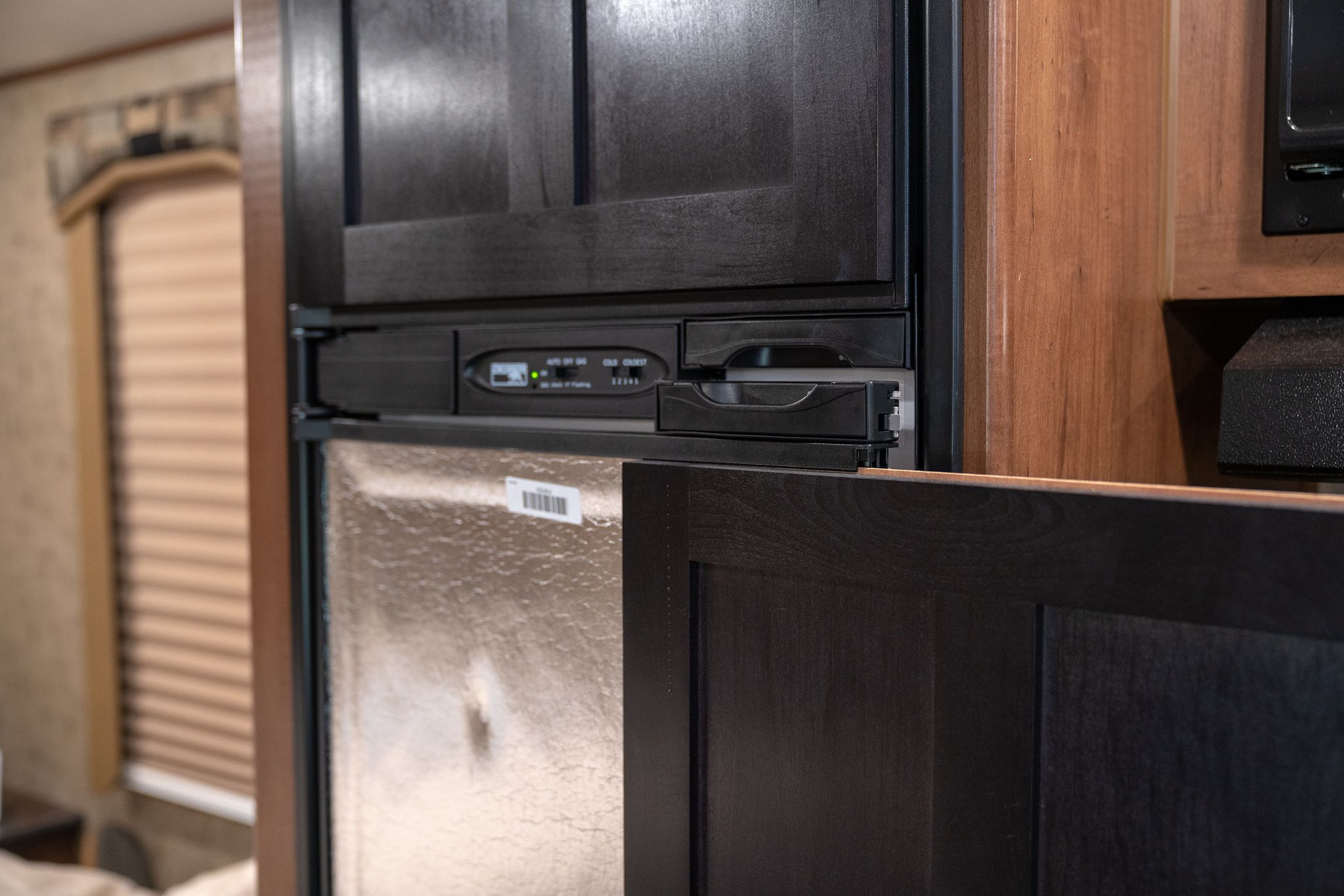 Installing Magnetic Dry Erase RV Fridge Freezer Doors Adventurous Way