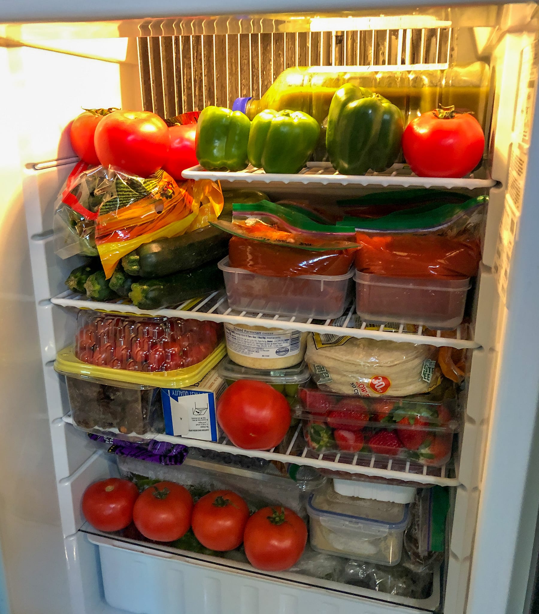 RV Fridge Packing