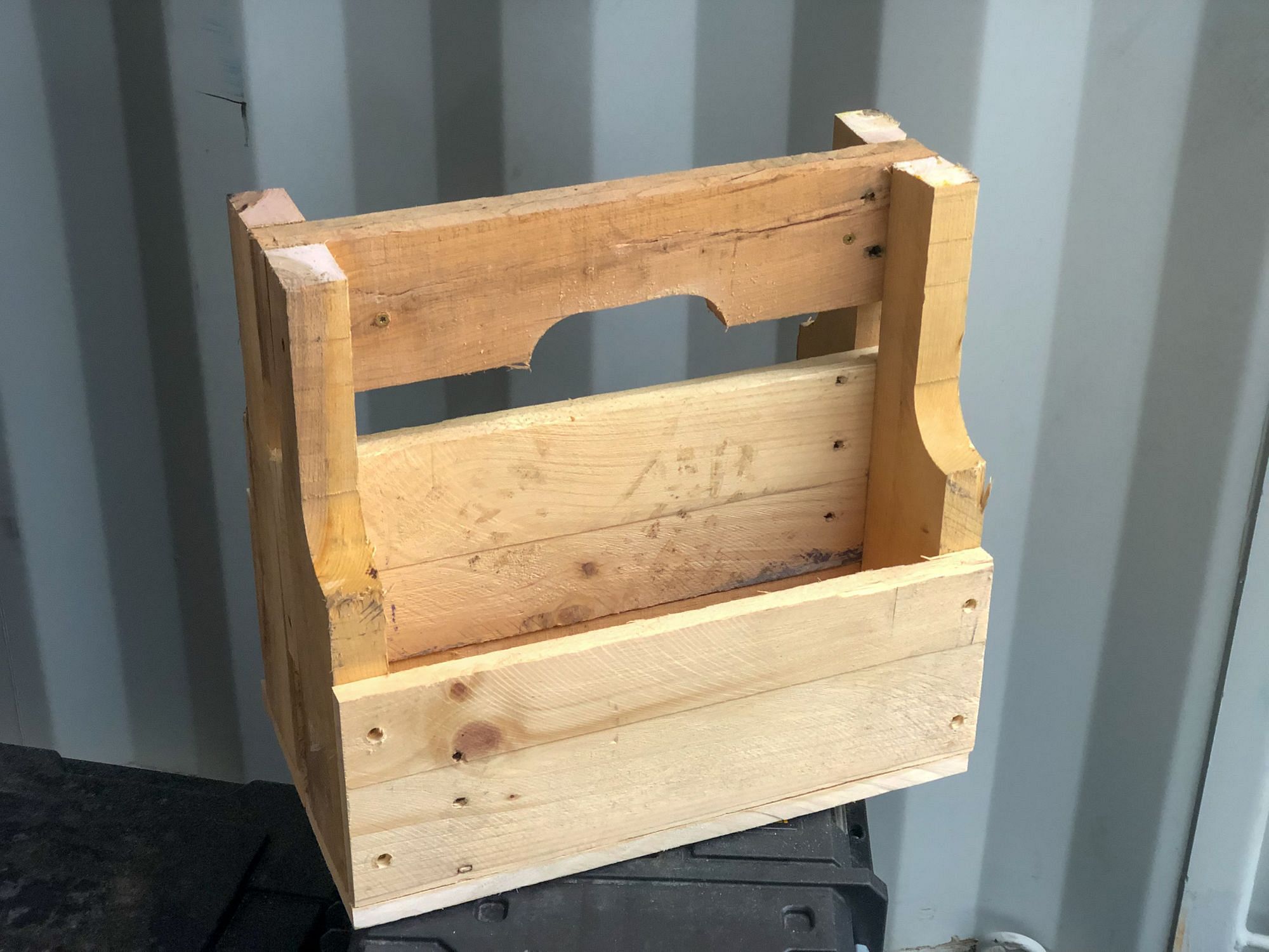 Pallet Wood Tool Caddy
