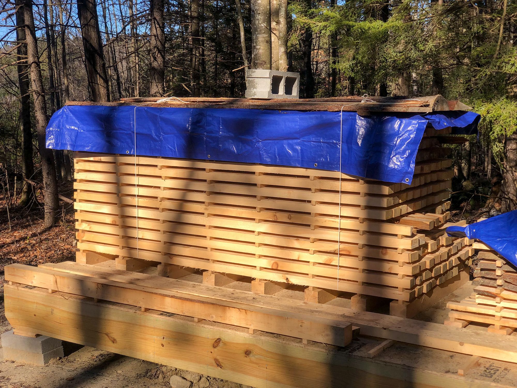 2x4s for Solar Kiln