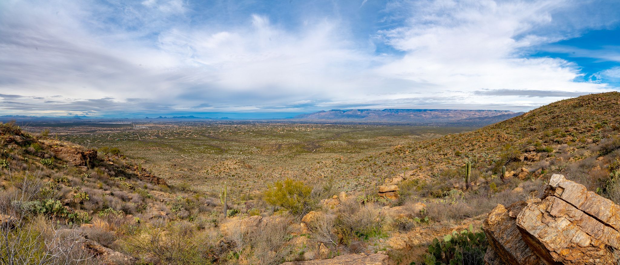 Panoramic Views from Tanque Verde Ridge