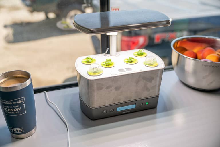 AeroGarden Harvest Elite in RV