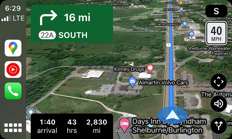 Apple CarPlay Google Maps