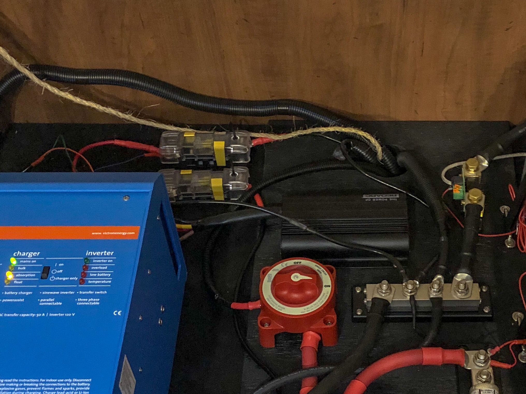 Completed charger install