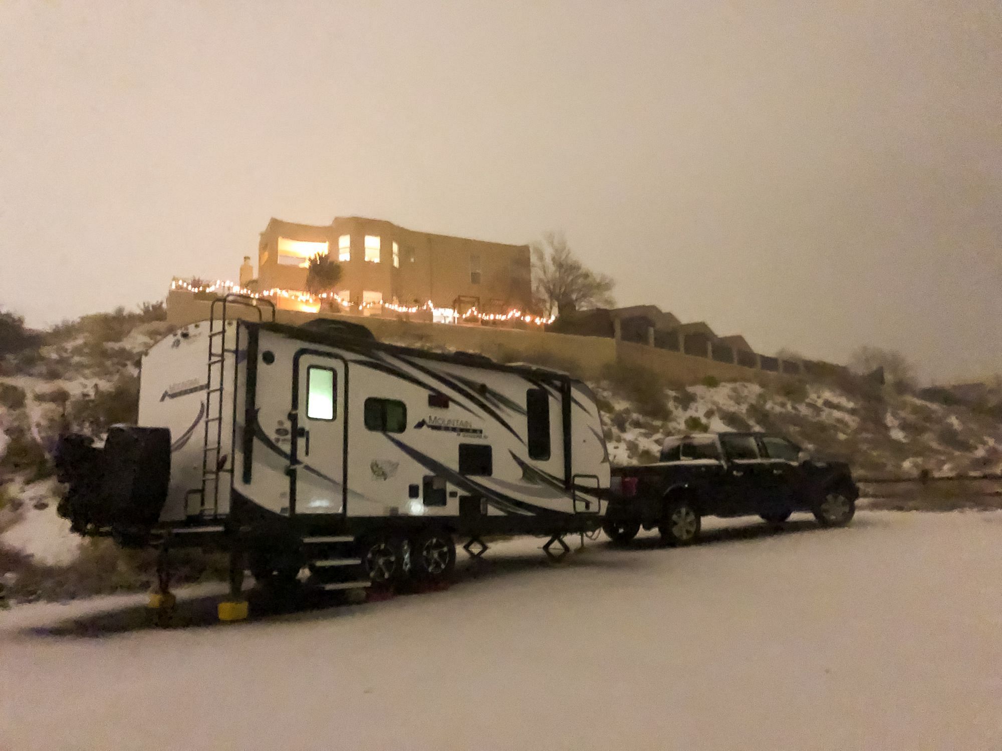 RV in Snow