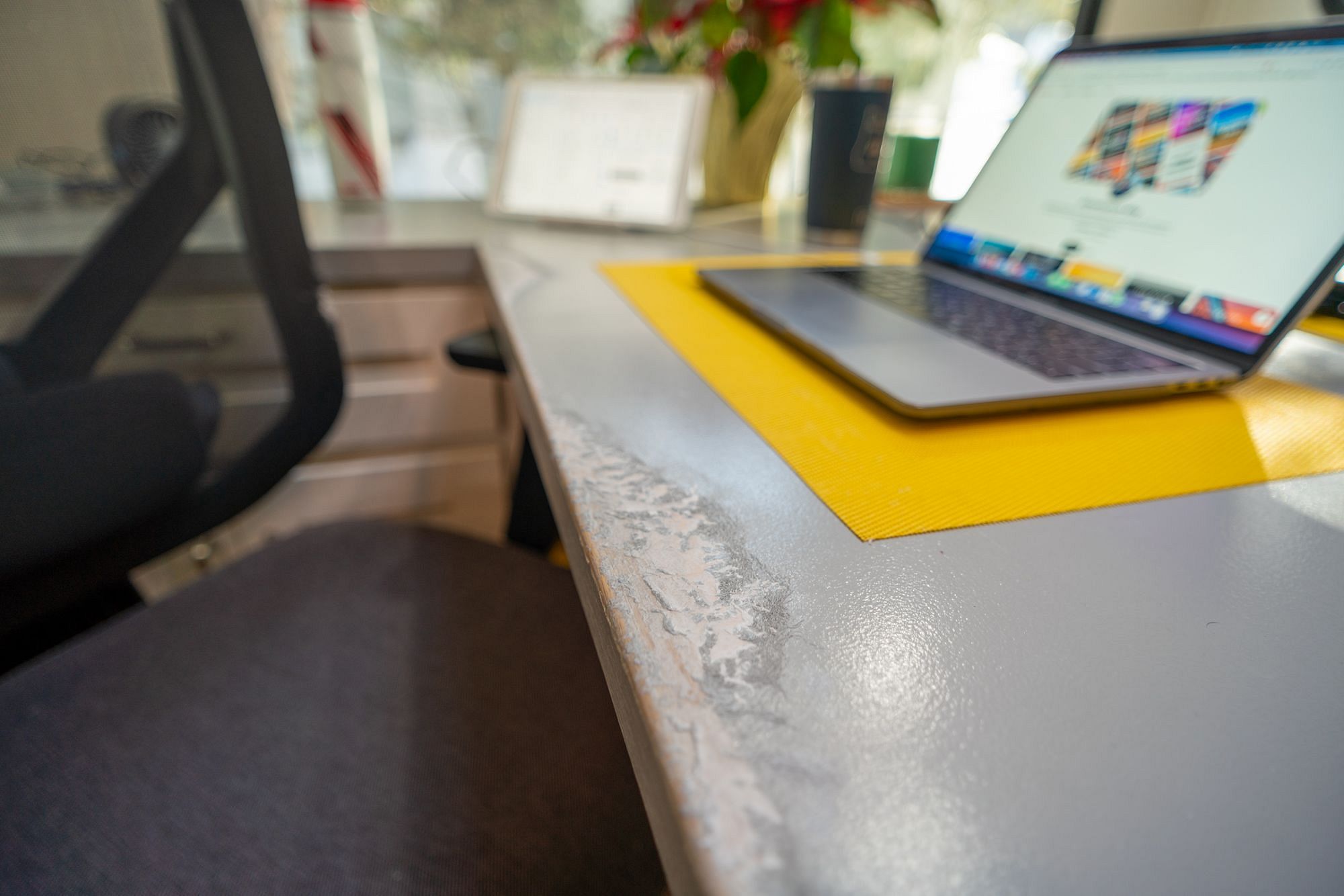 RV Desk Paint Peeling