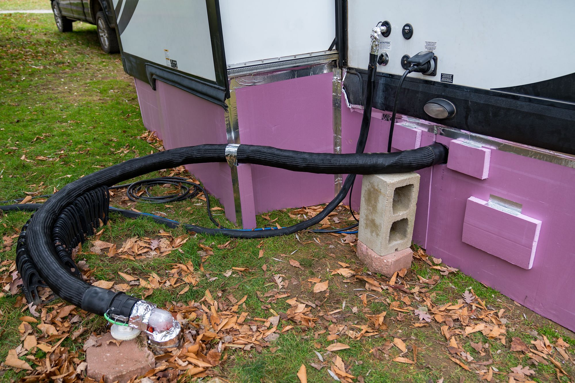 NoFreezeWaterHose Fresh & Waste Hose Installation Adventurous Way