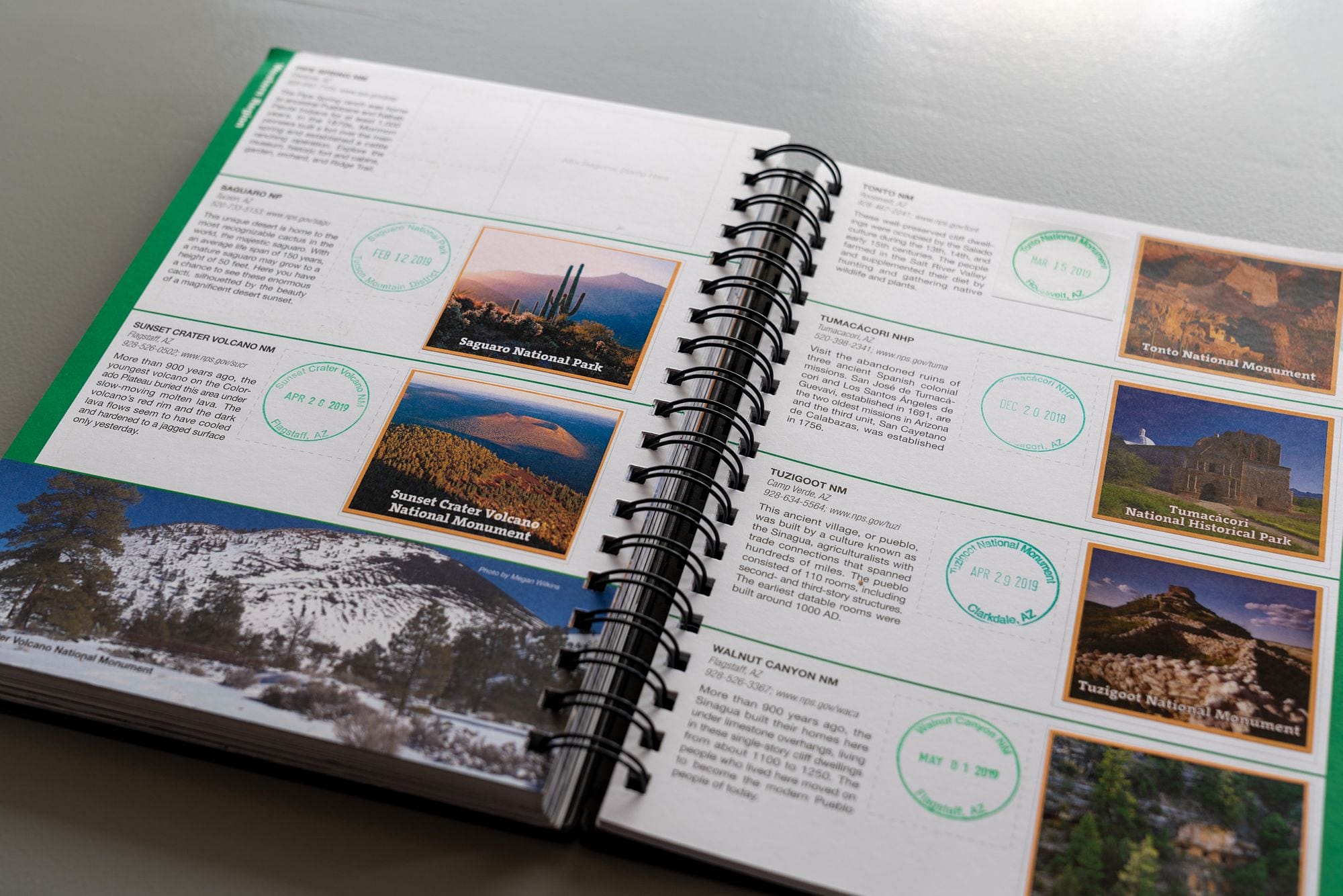 National Park Passport Collectors Edition Inside