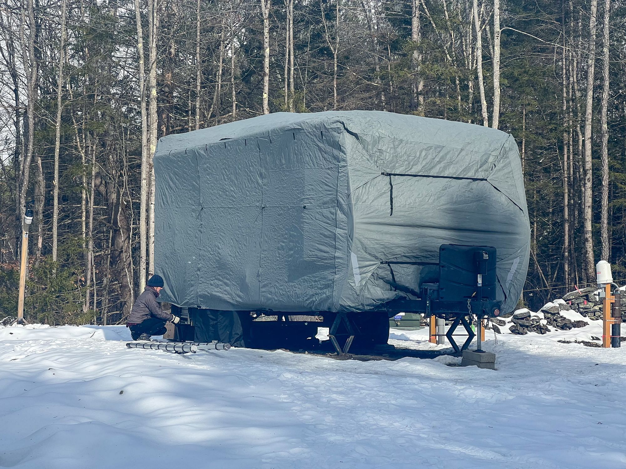 Installing RV Cover