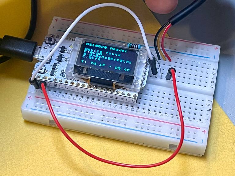 DS18B20 Hardware Address Reader