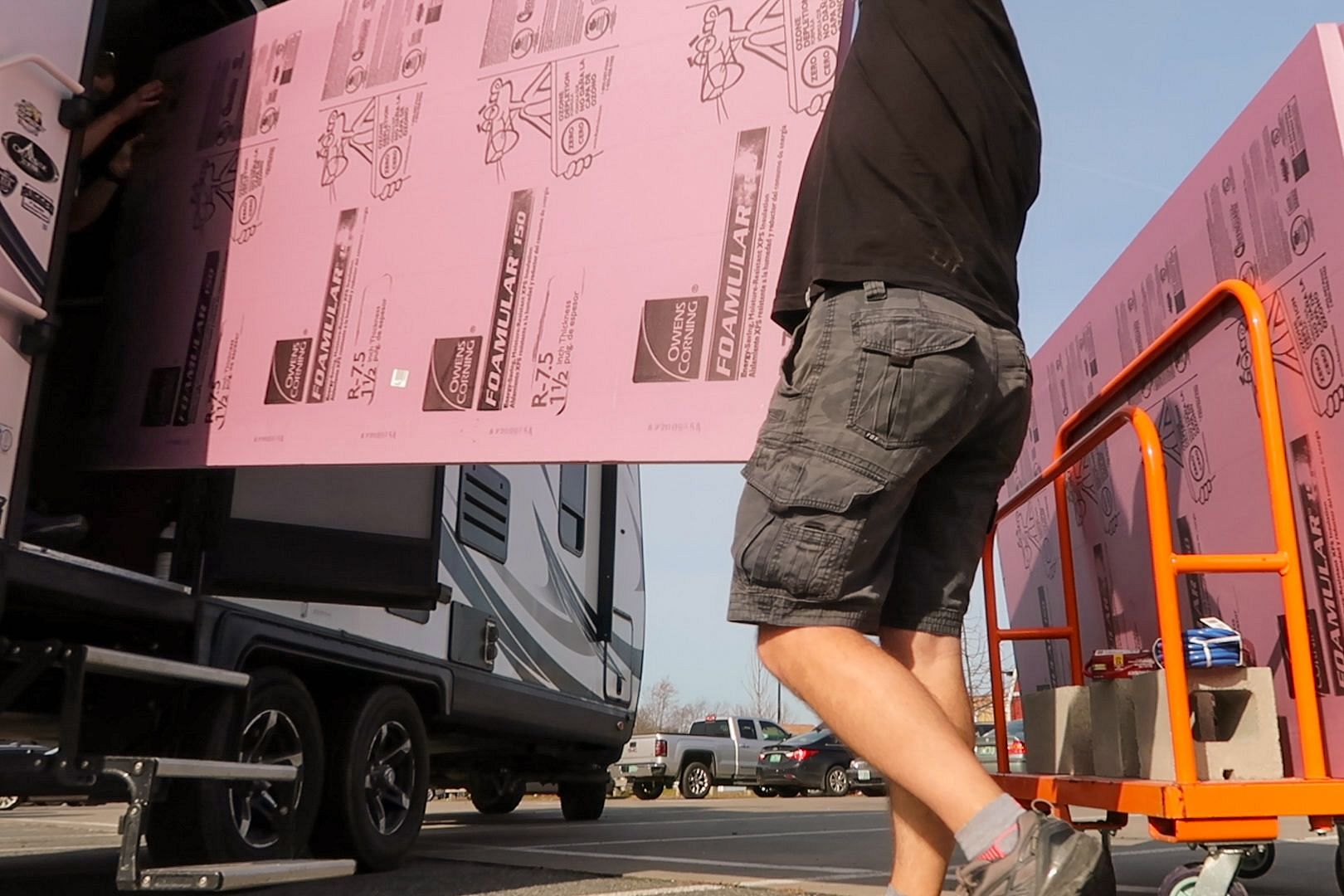 RV Transporting Foam Board Insulation