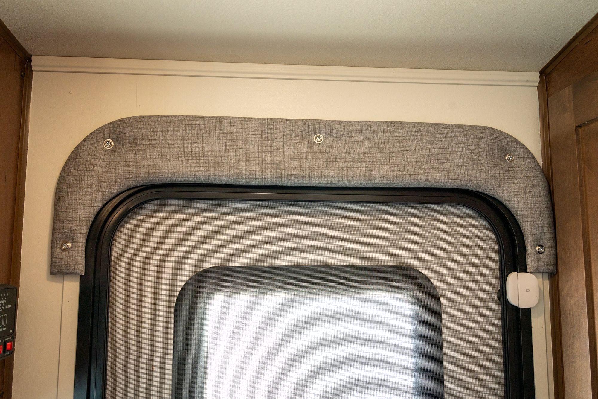 Recovering RV Door Valence