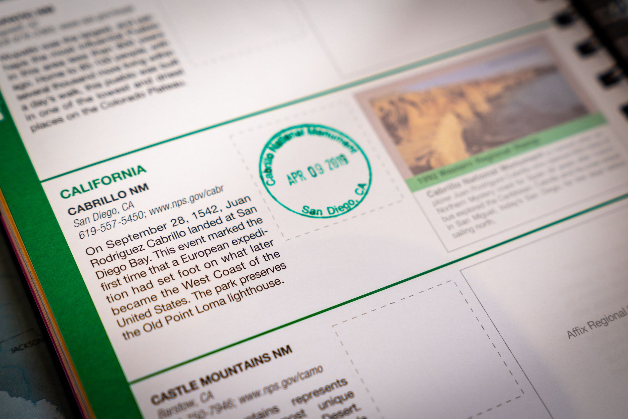 National Park Passport Stamp