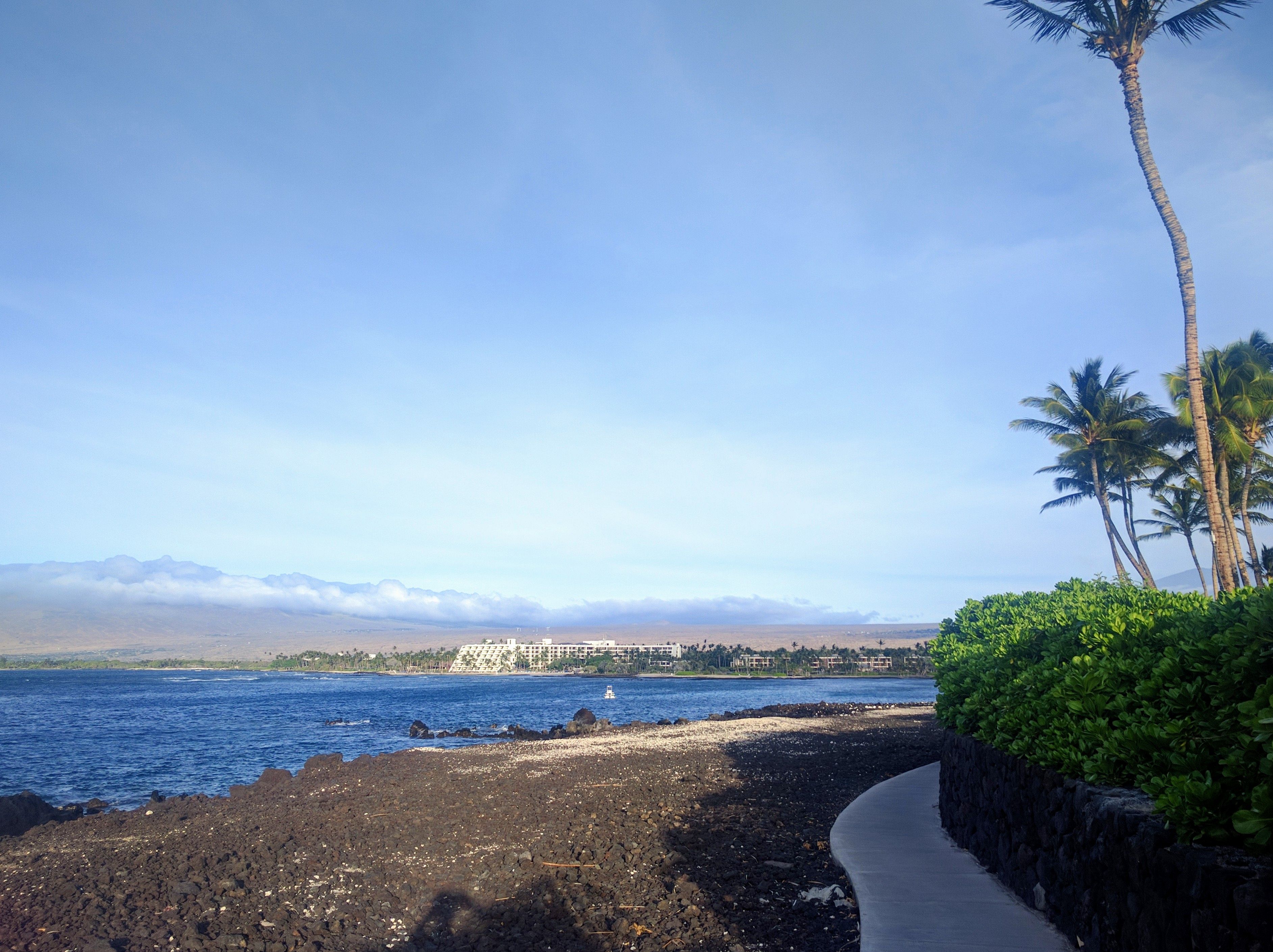 A path along coast line.