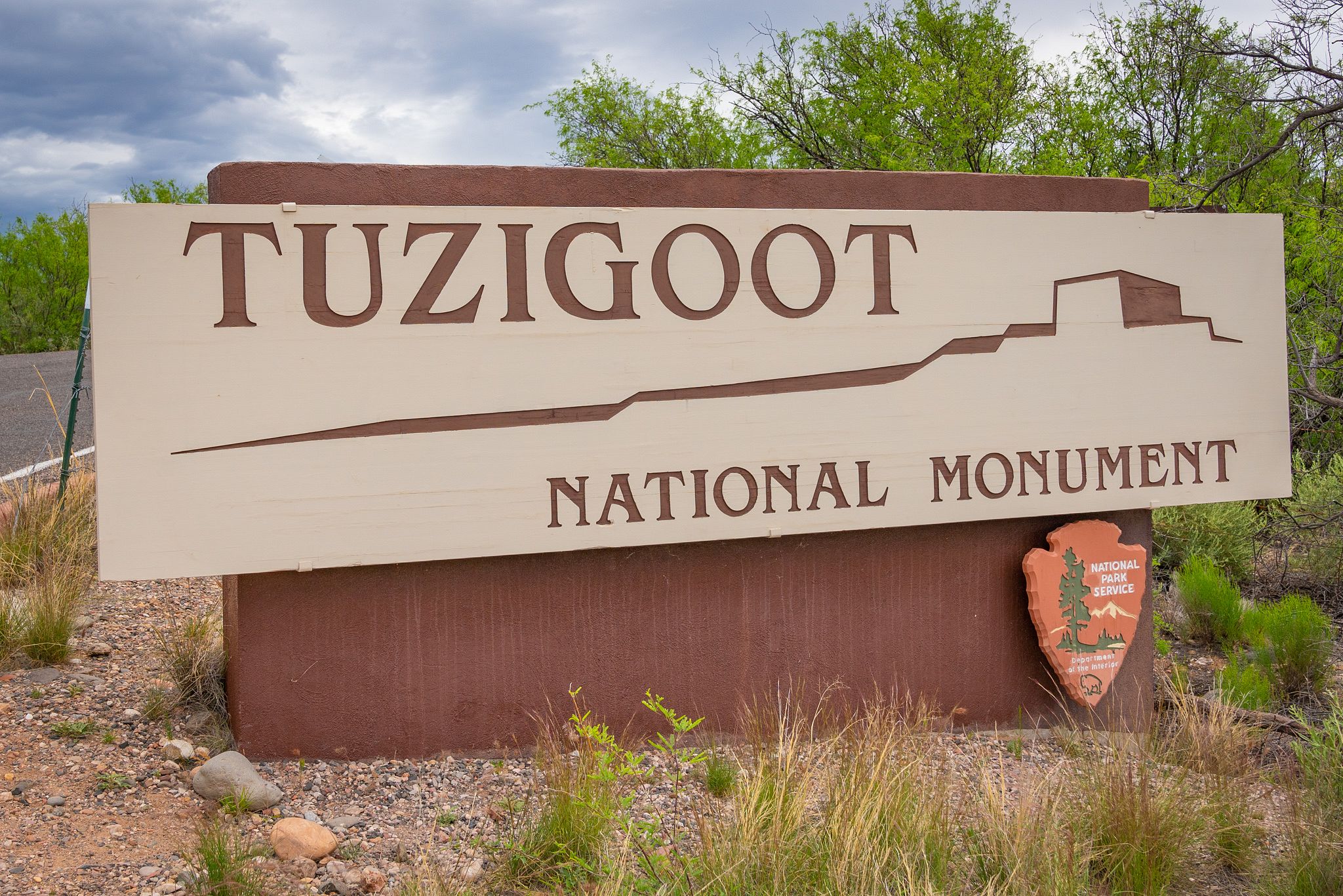 Tuzigoot National Monument Entrance Sign