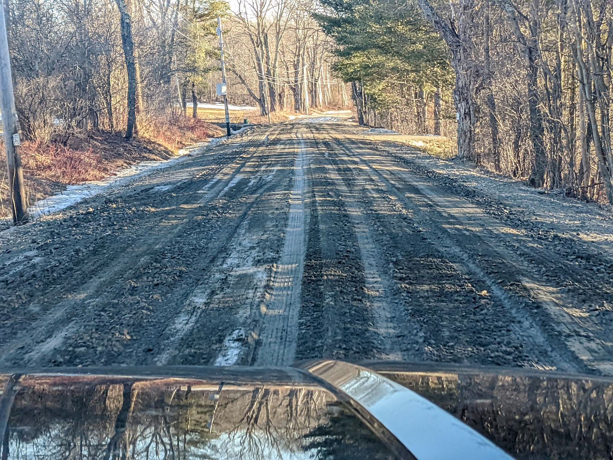 Mud Season Vermont Road