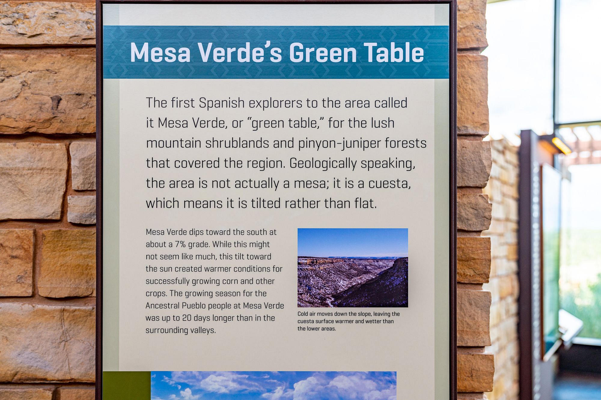 Mesa Verde's Green Table