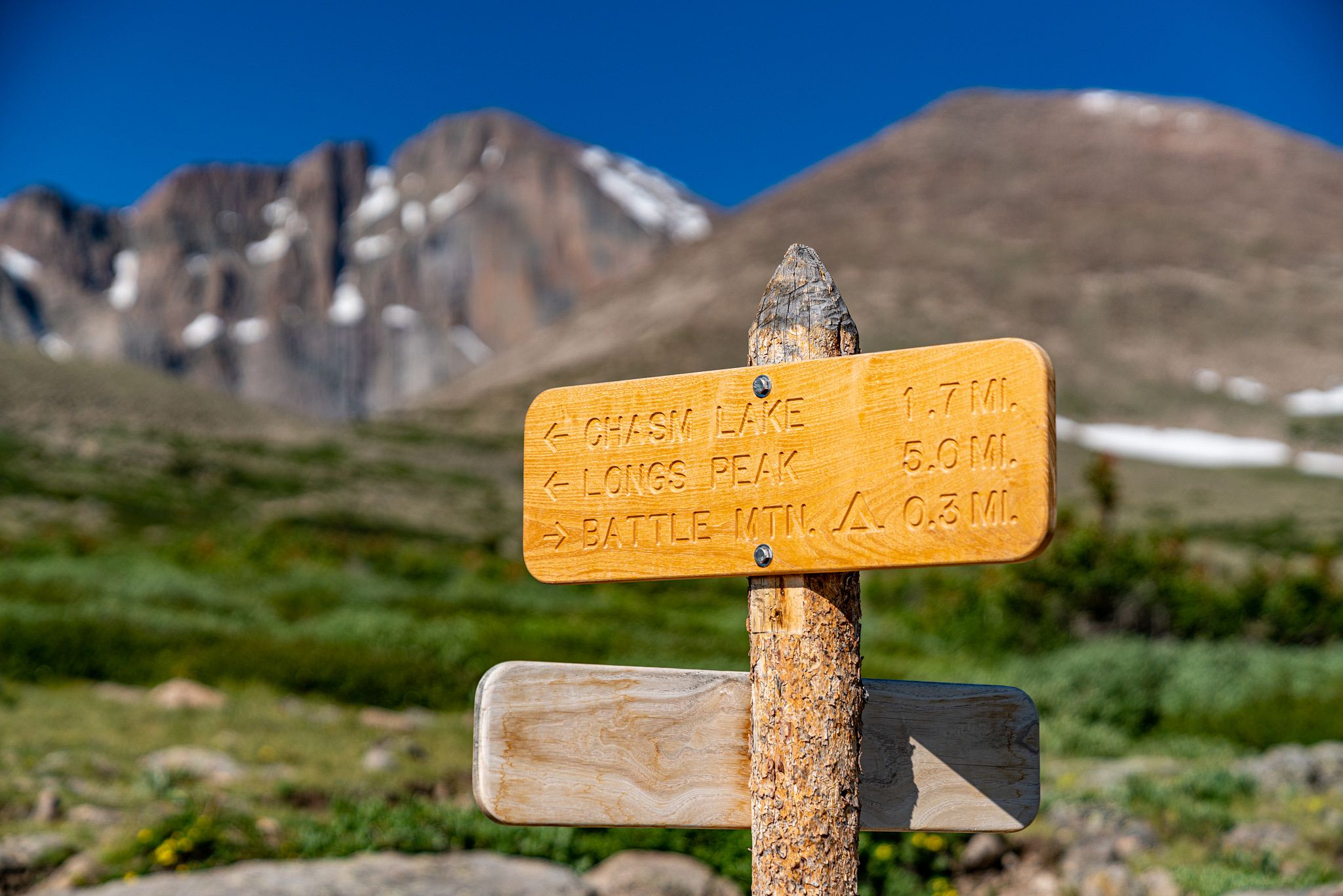 Longs Peak Sign