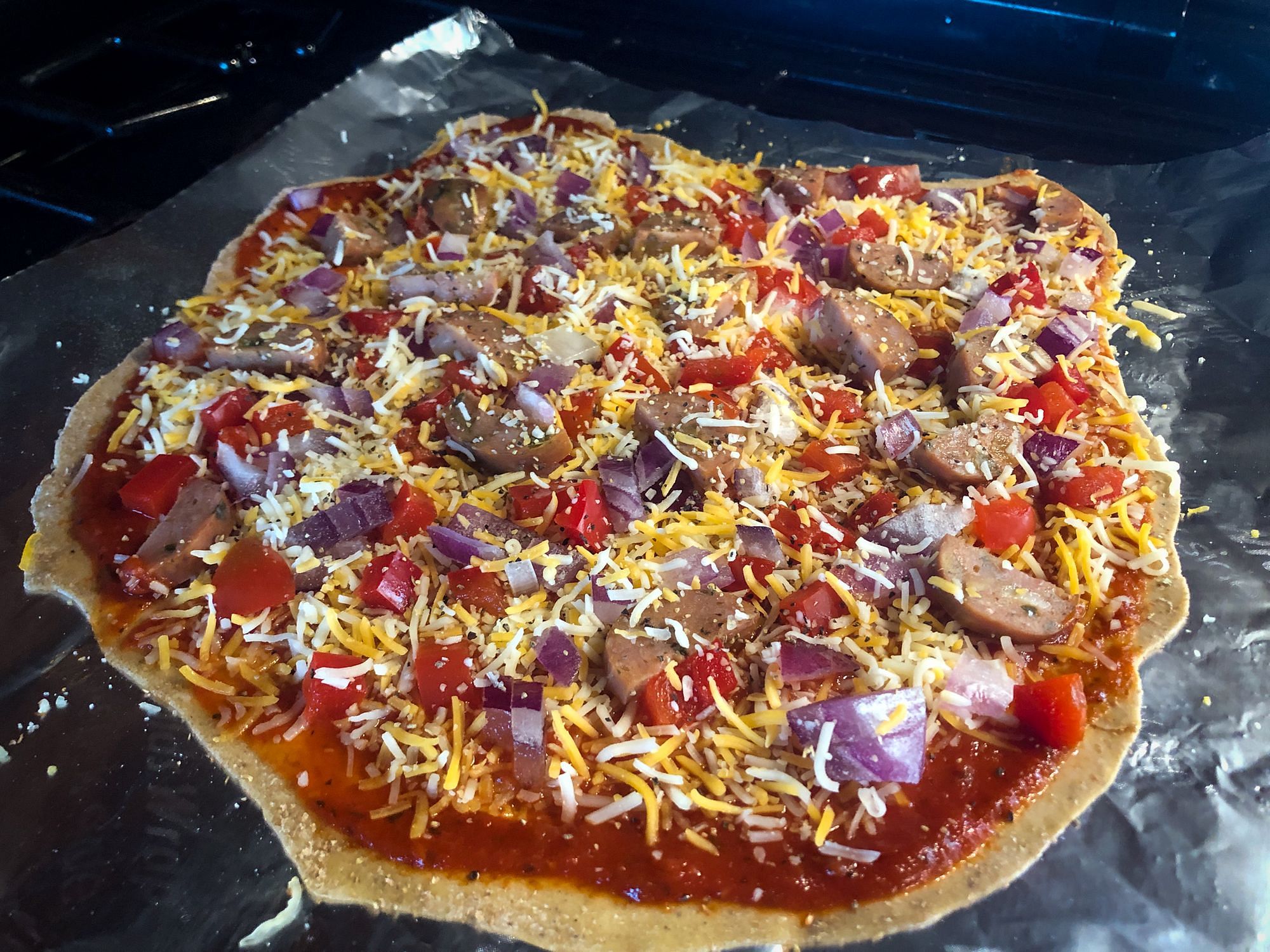 Homemade pizza