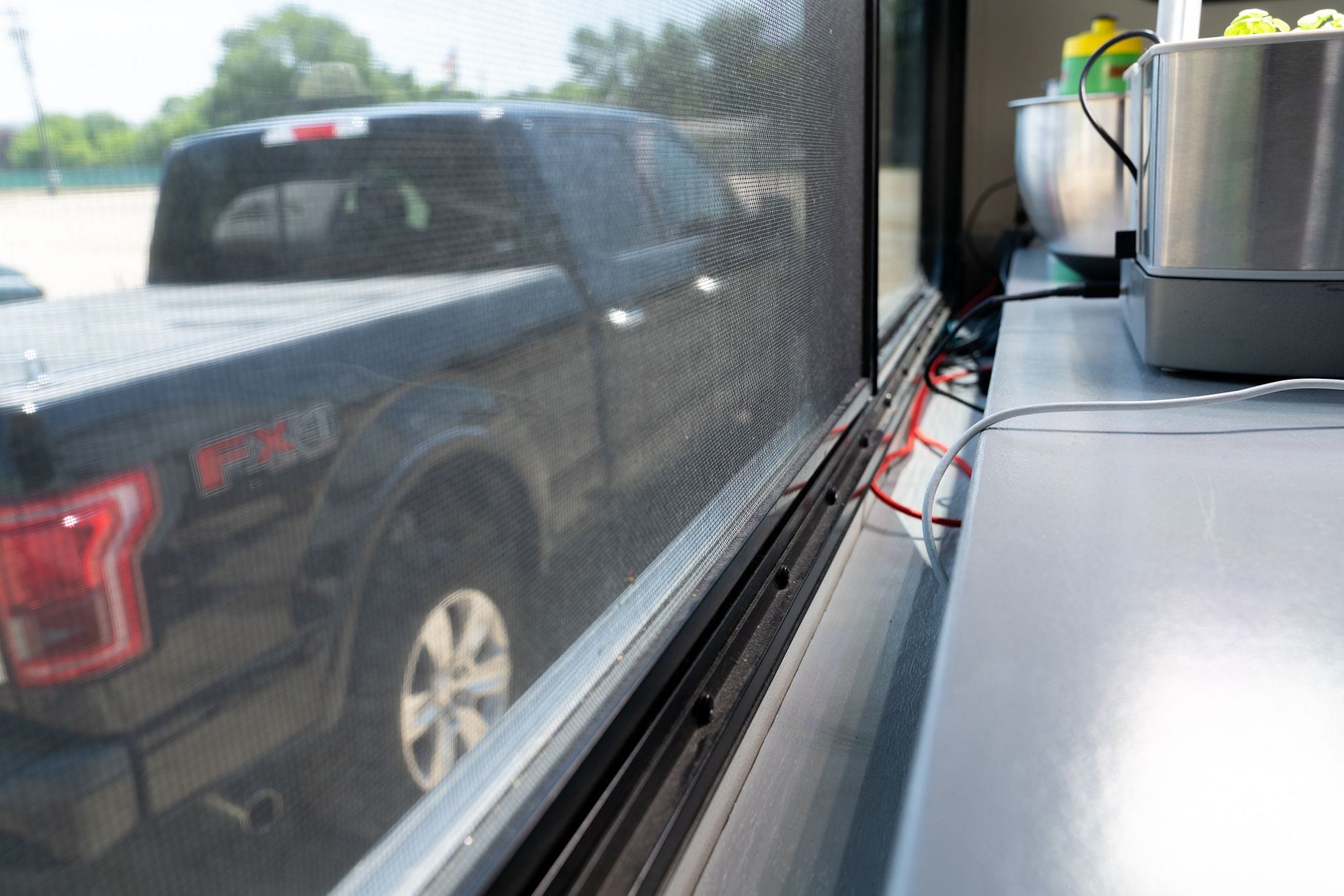 RV Desk Cable Management