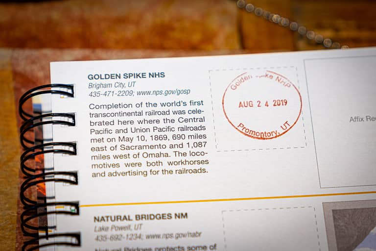 Golden Spike National Historical Park Passport Stamp
