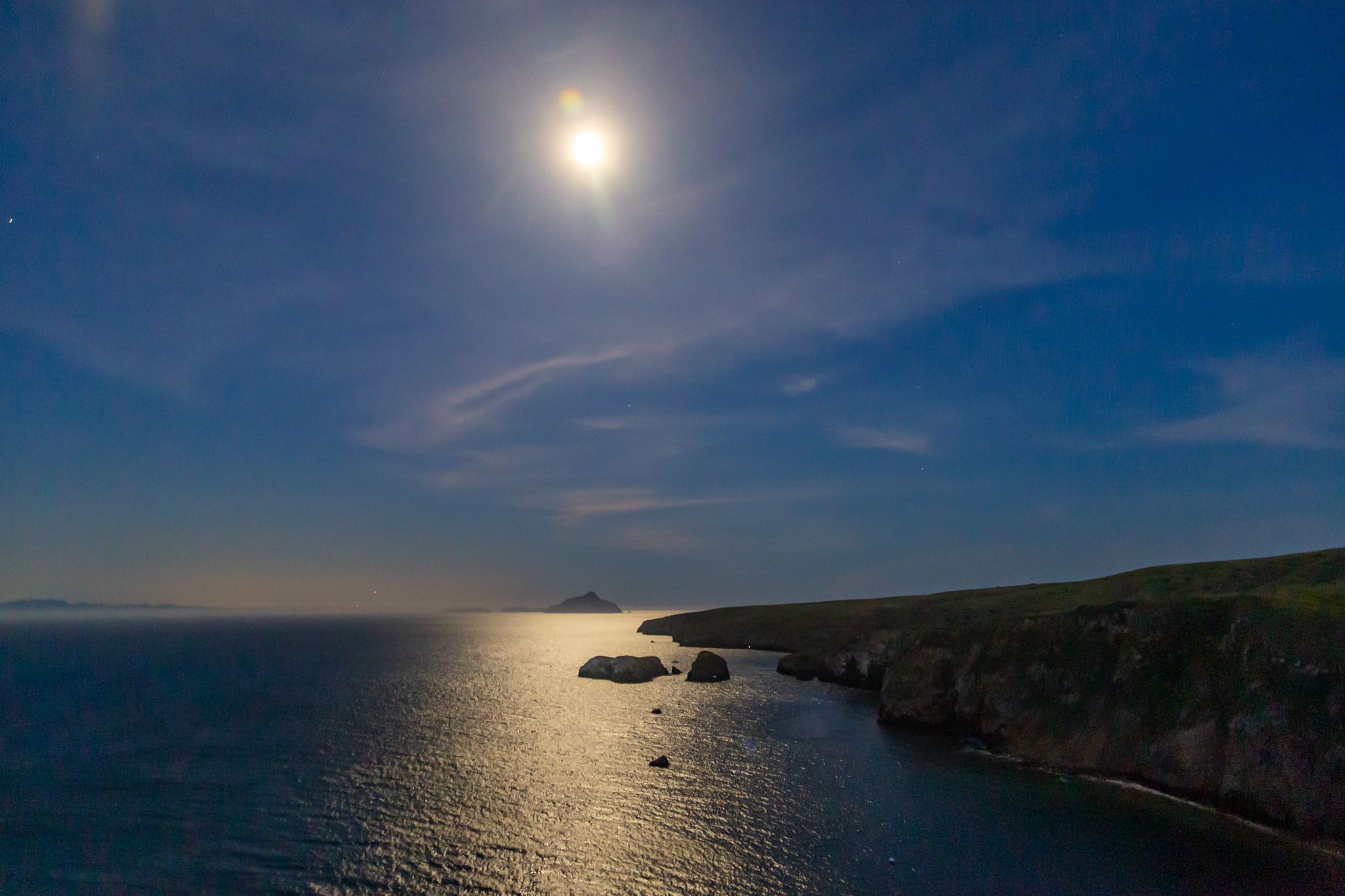 Full Moon on Channel Islands