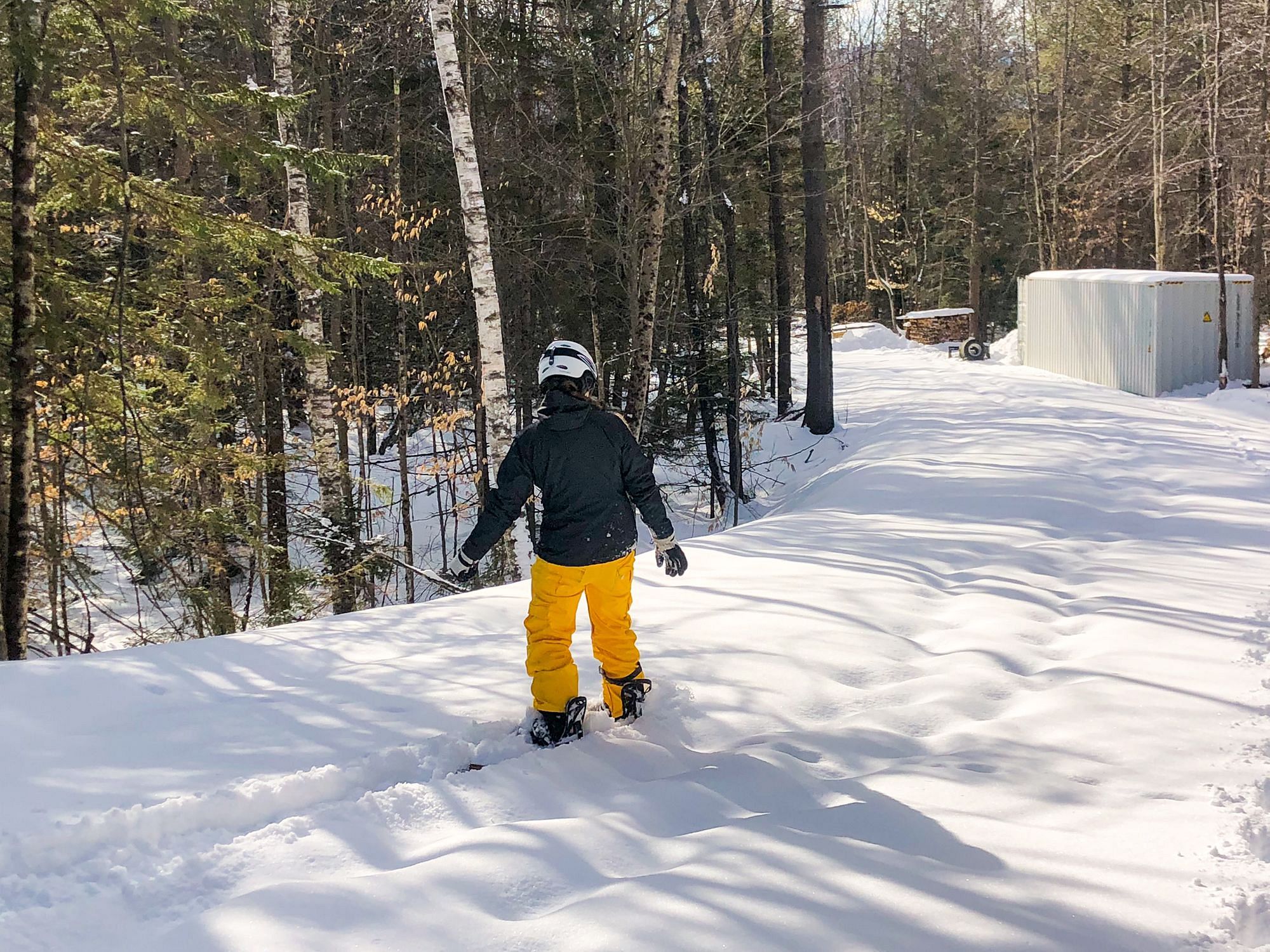 Snowboarding Driveway