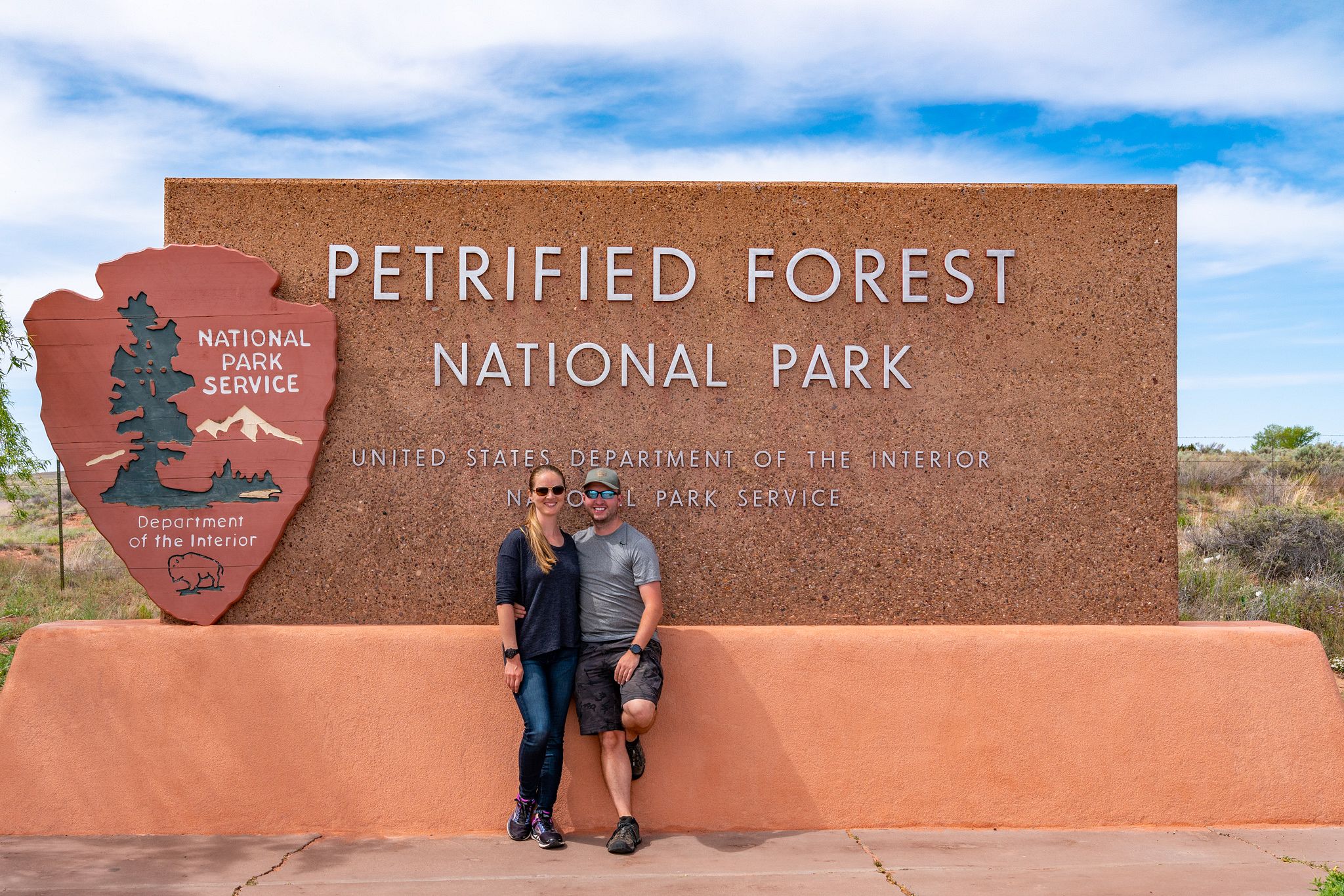 Petrified Forest National Park Entrance Sign