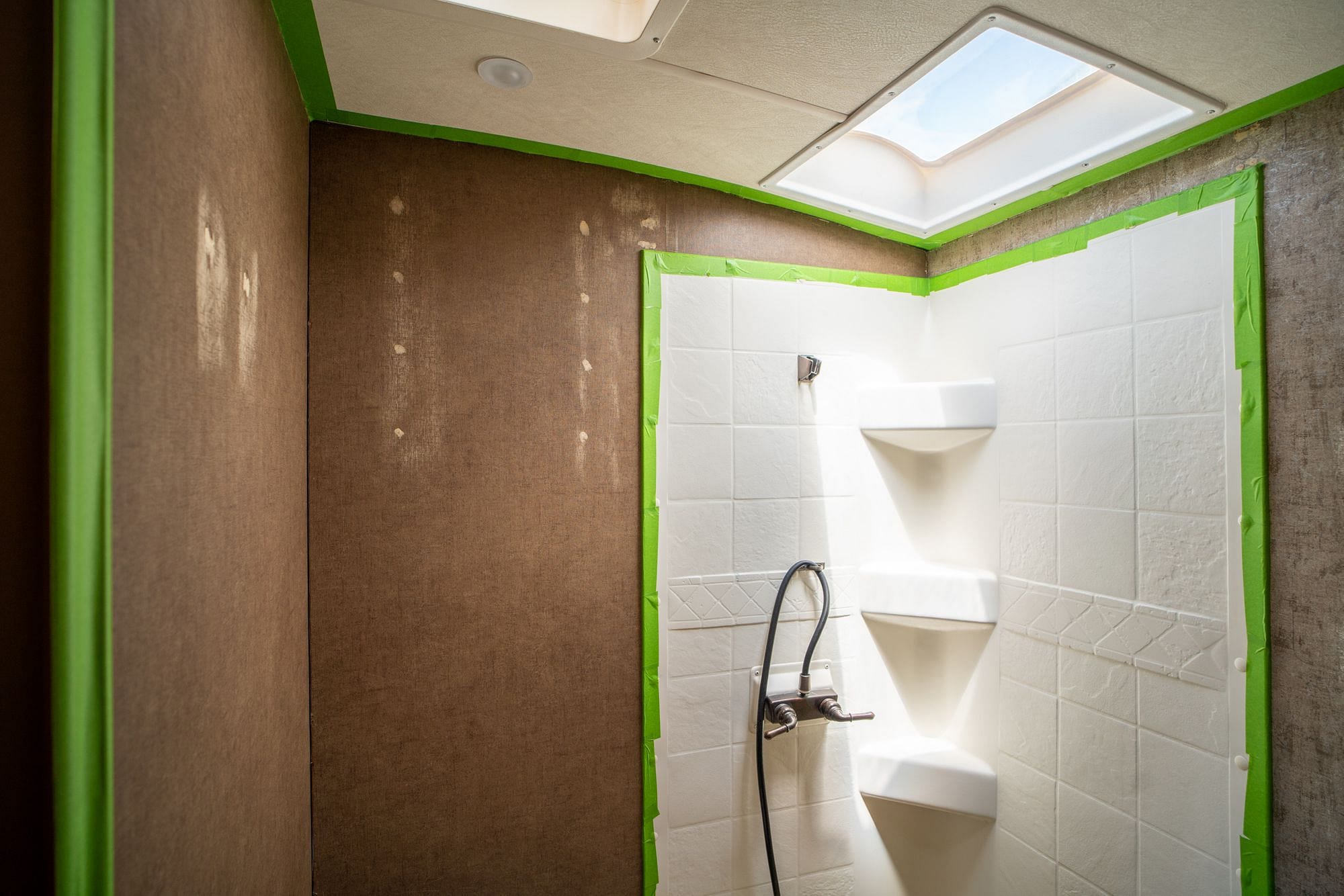 Masking RV Shower